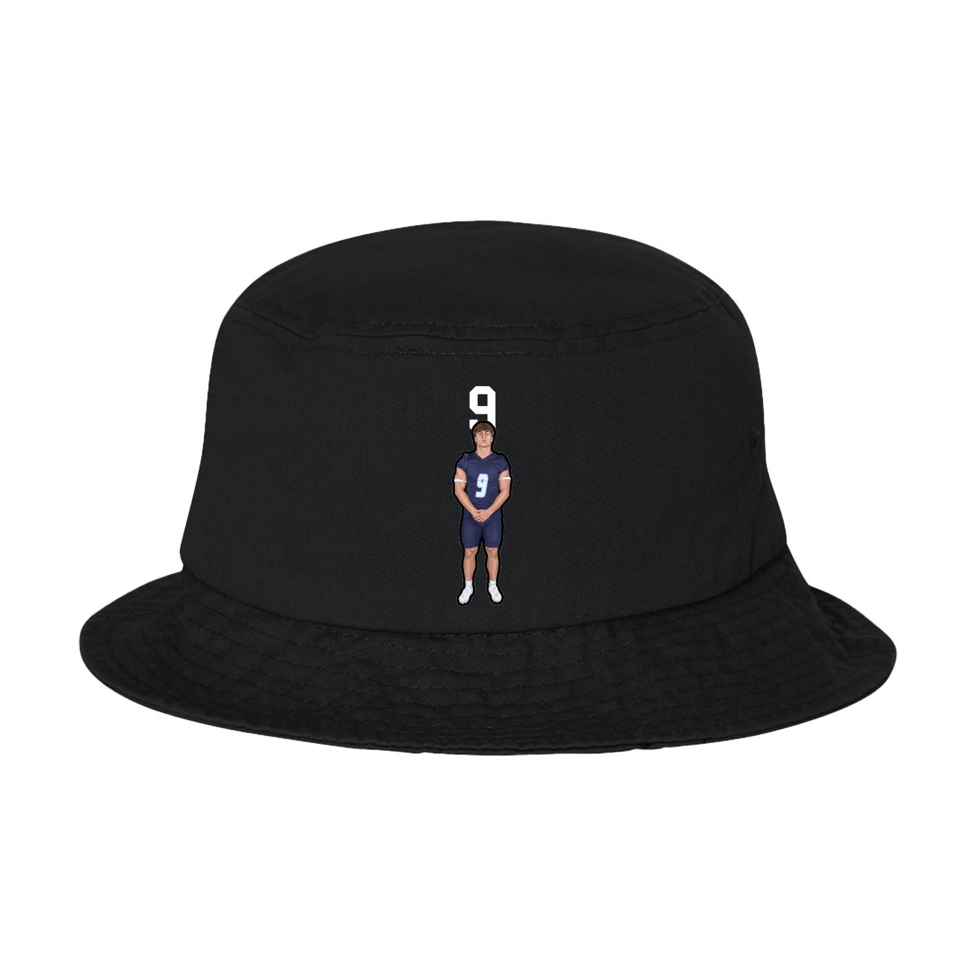 Bucket Cap — Number Top in Black