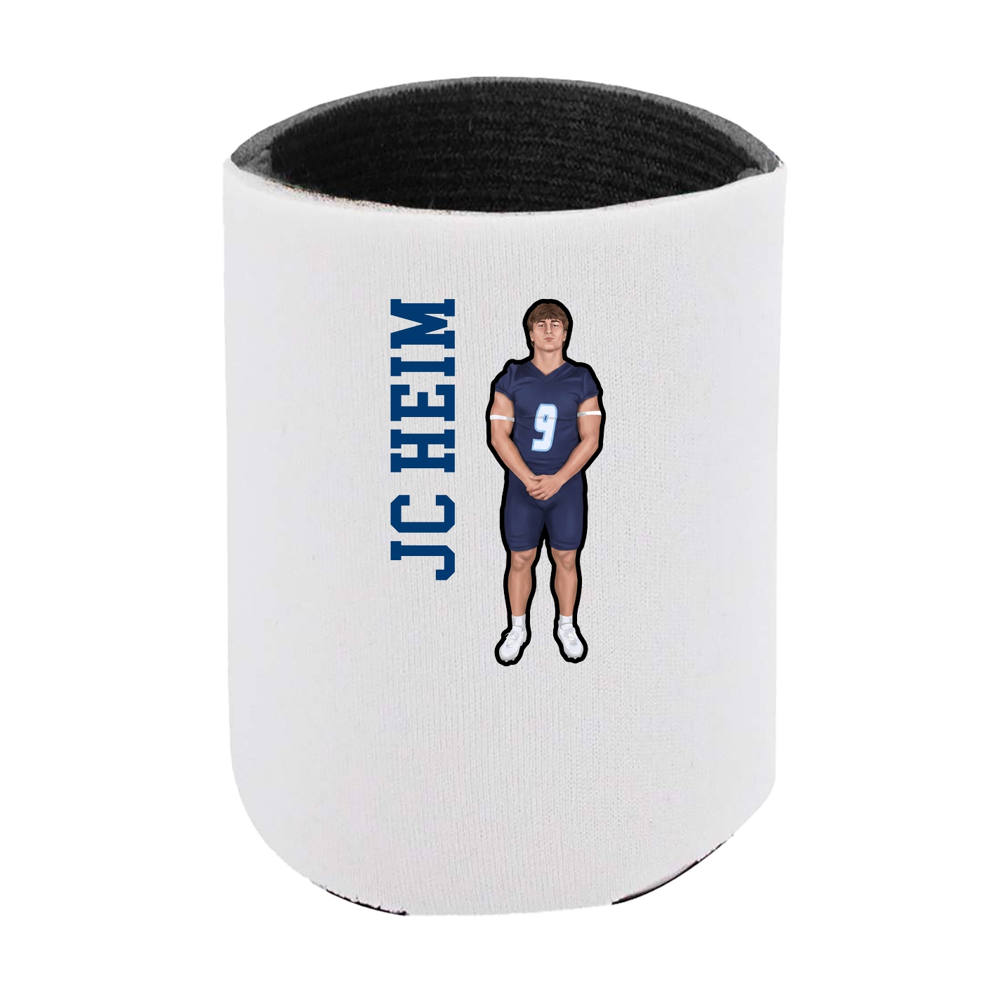Can Holder — Name Vertical in White