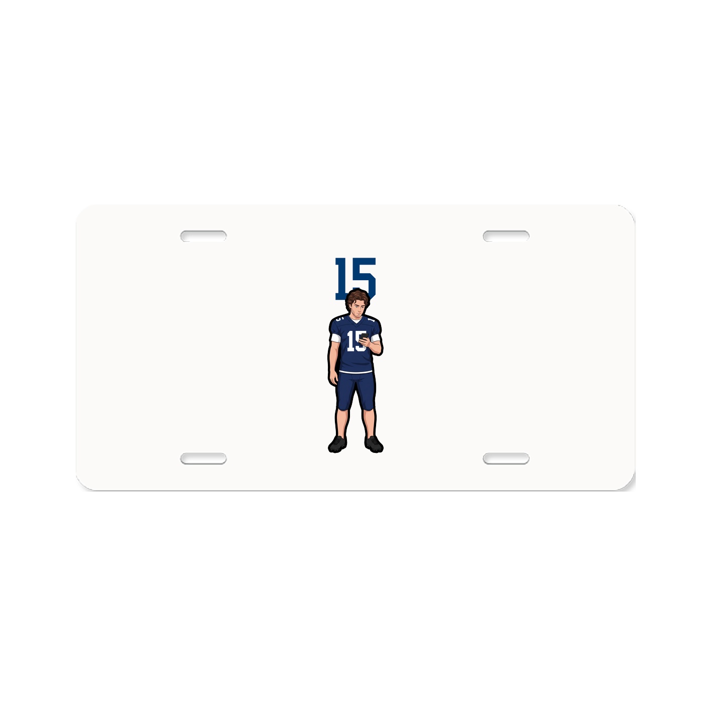 License Plate — Number Top in Classic
