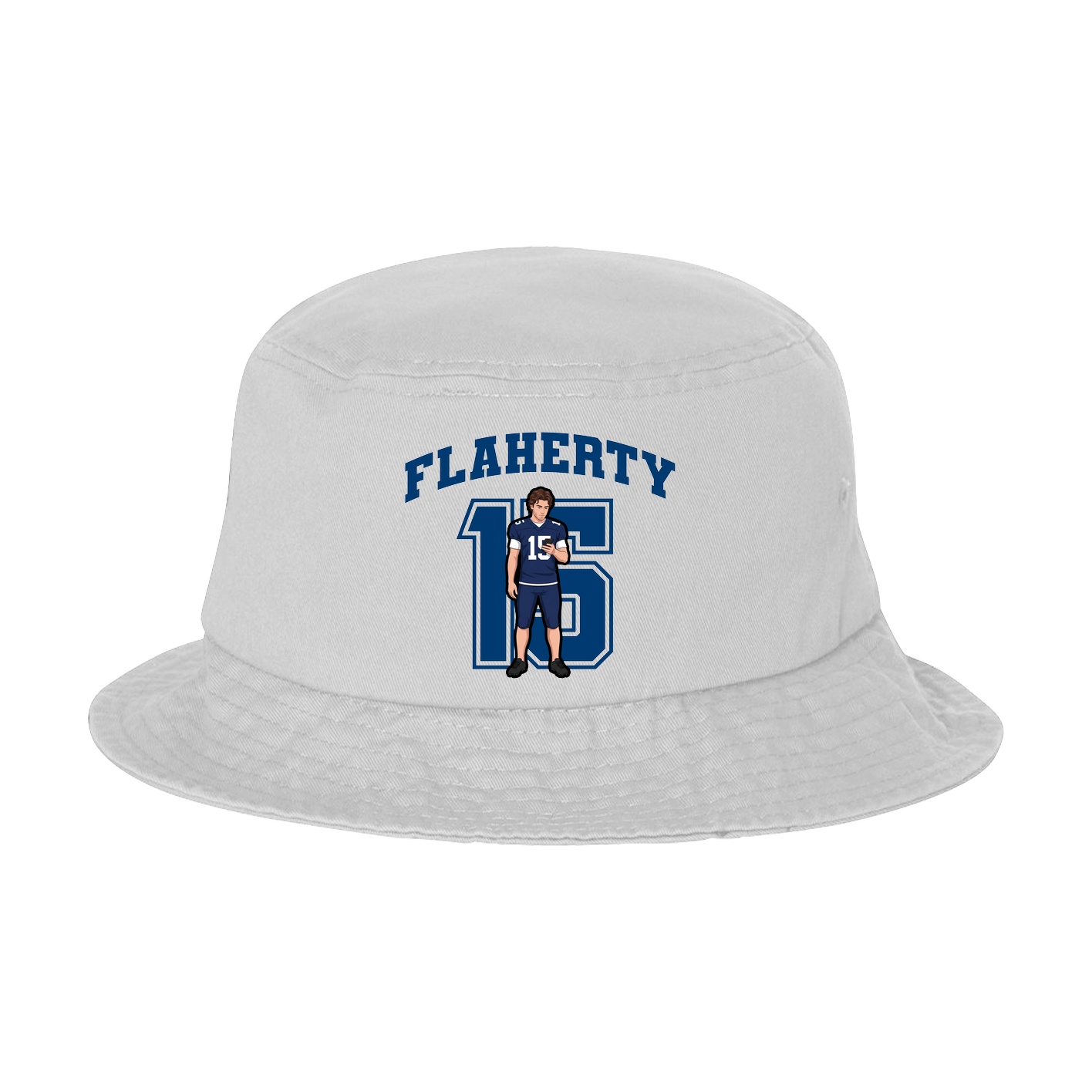 Bucket Cap — Number in White