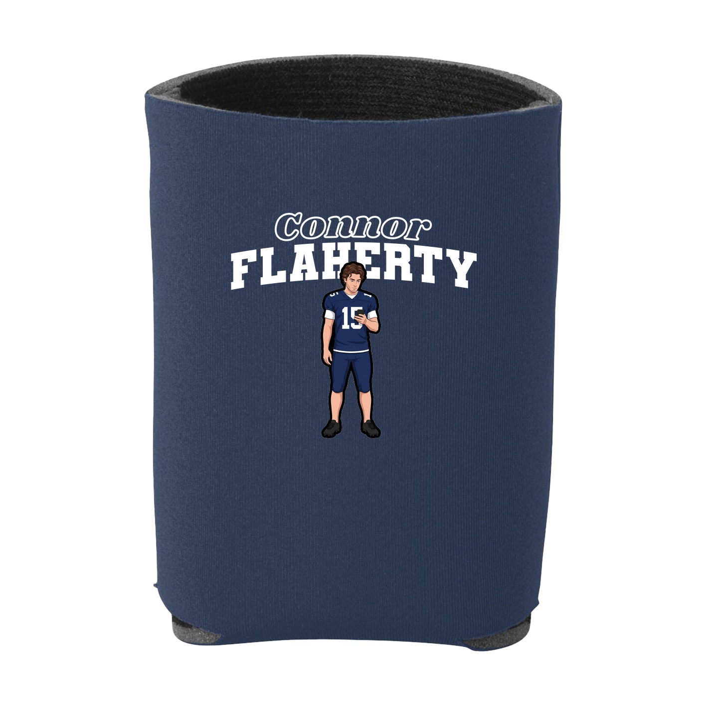 Can Holder — Name Arch in Navy