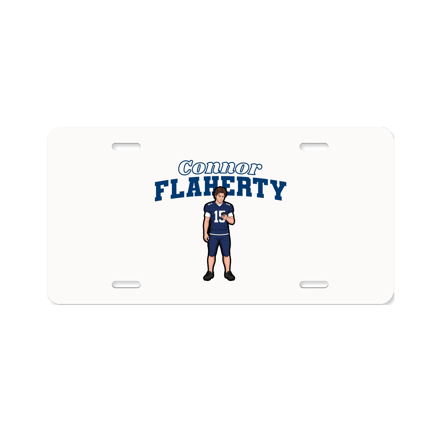 License Plate — Name Arch in Classic