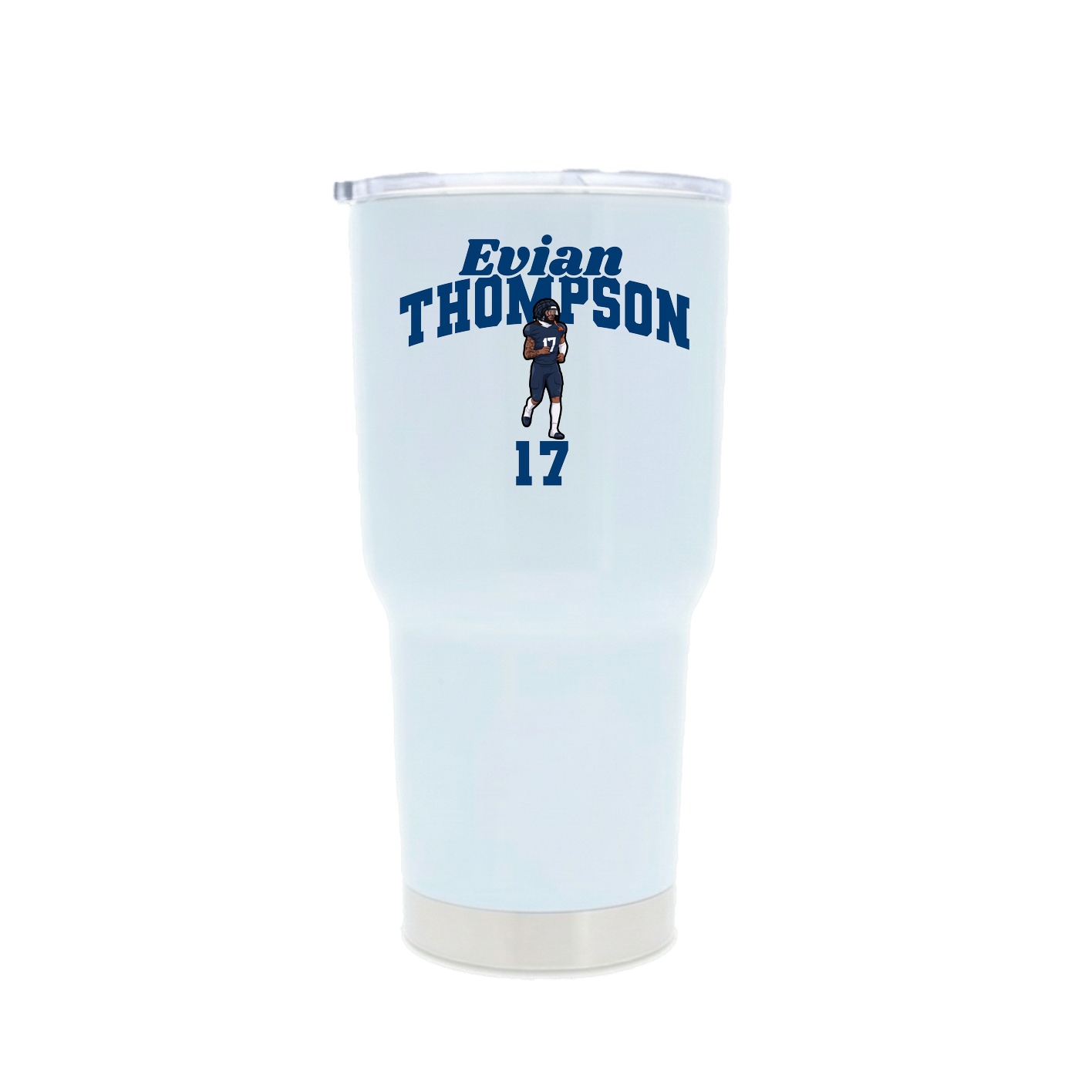 30oz Stainless Steel Tumbler — Signature Arch in White
