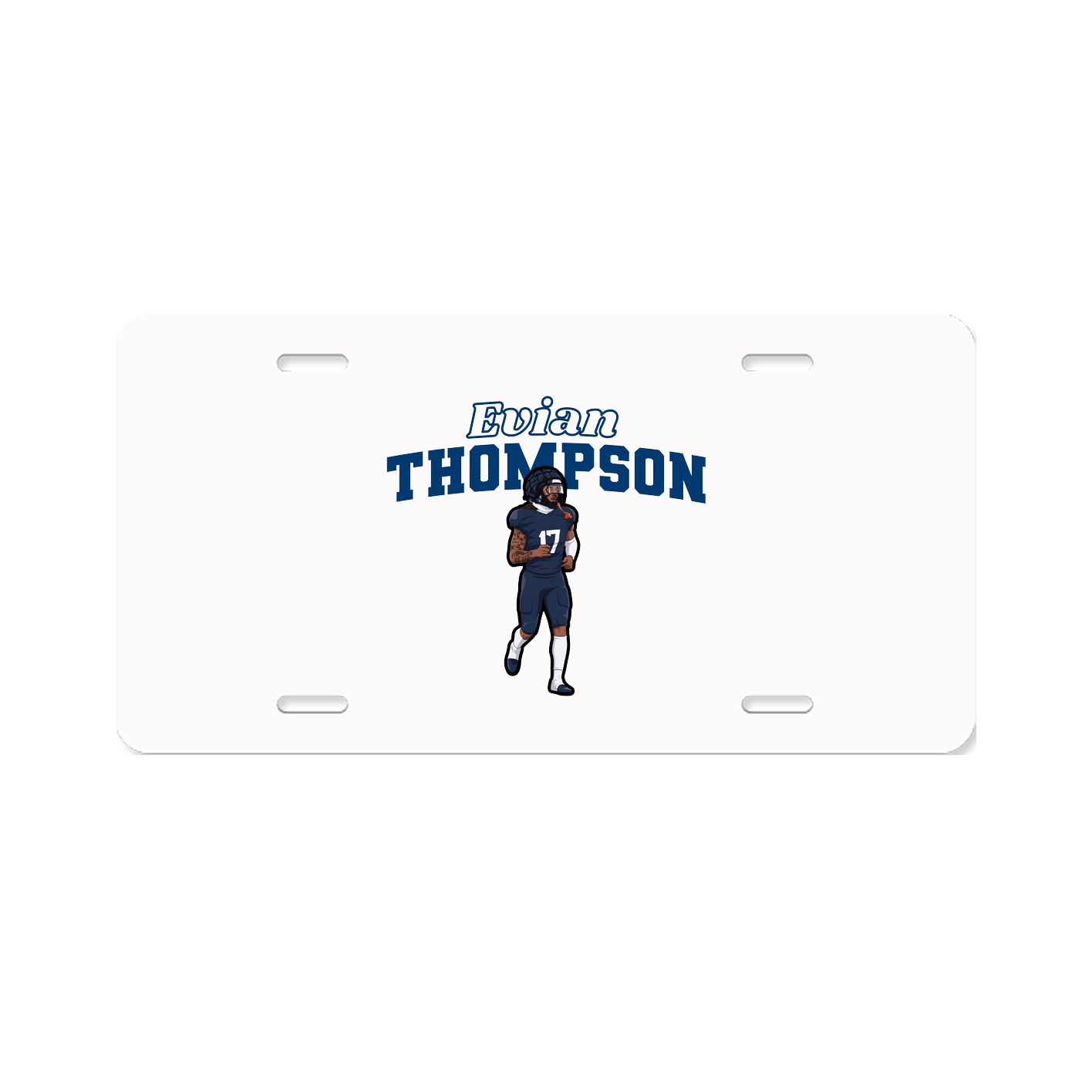 License Plate — Name Arch in Classic