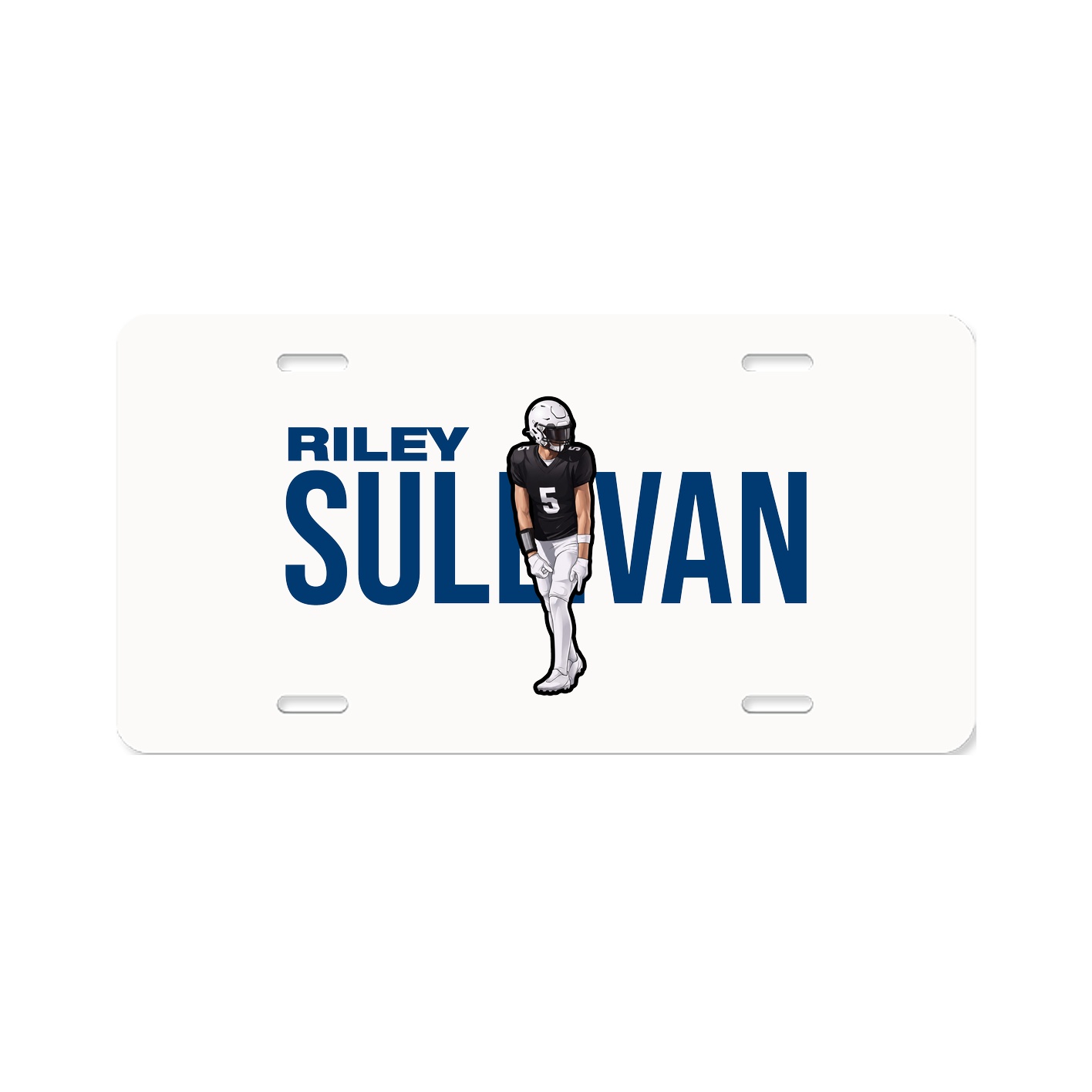 License Plate — Player Name in Classic
