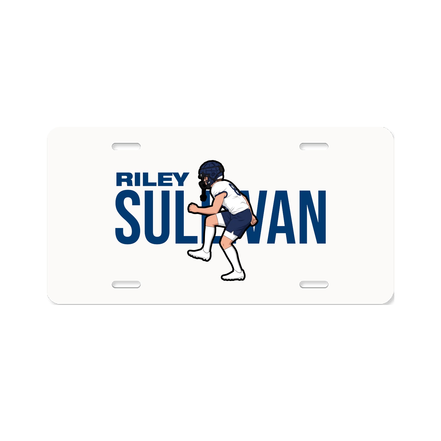License Plate — Player Name in Classic