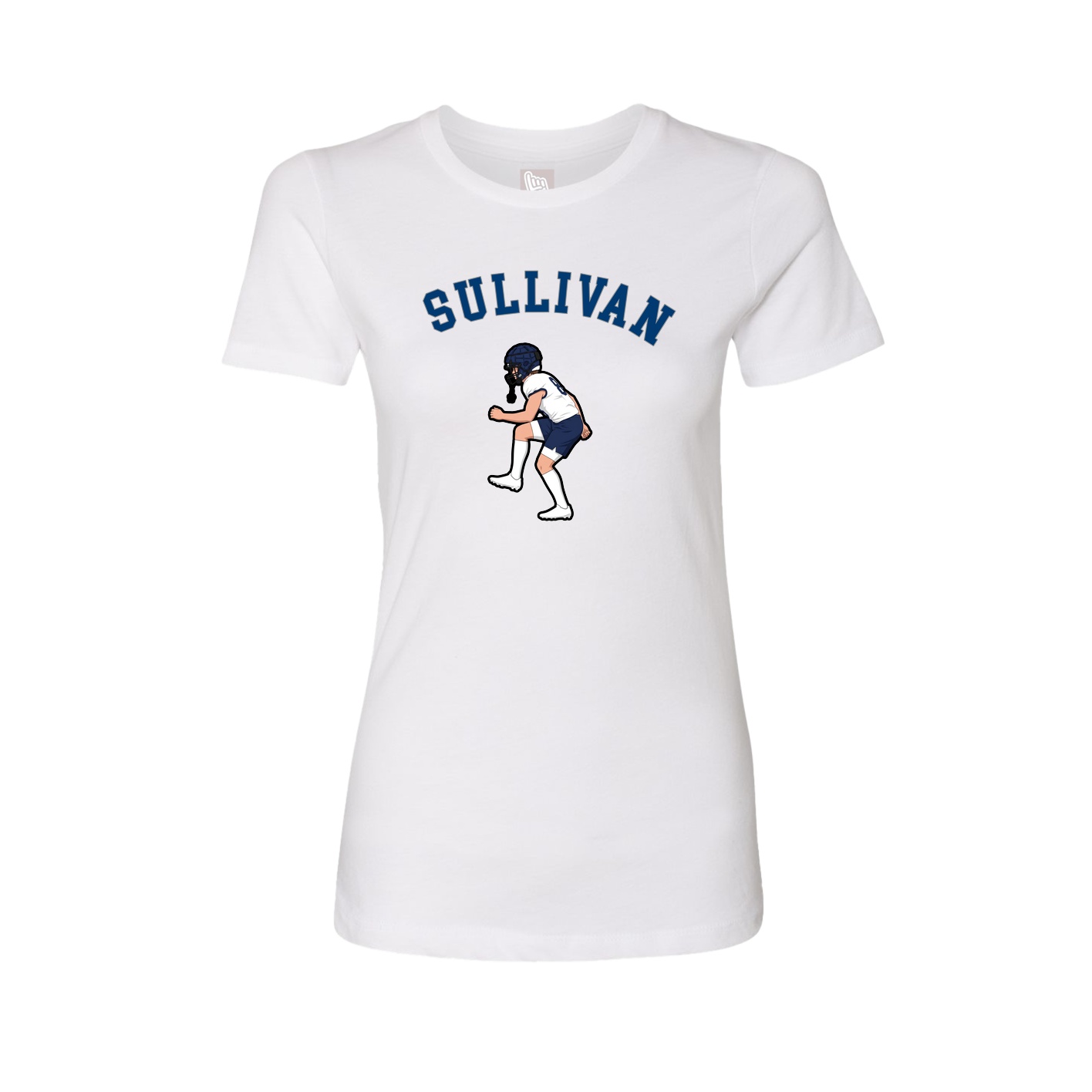 Fitted Women's Tee — Shirsey Arch in White