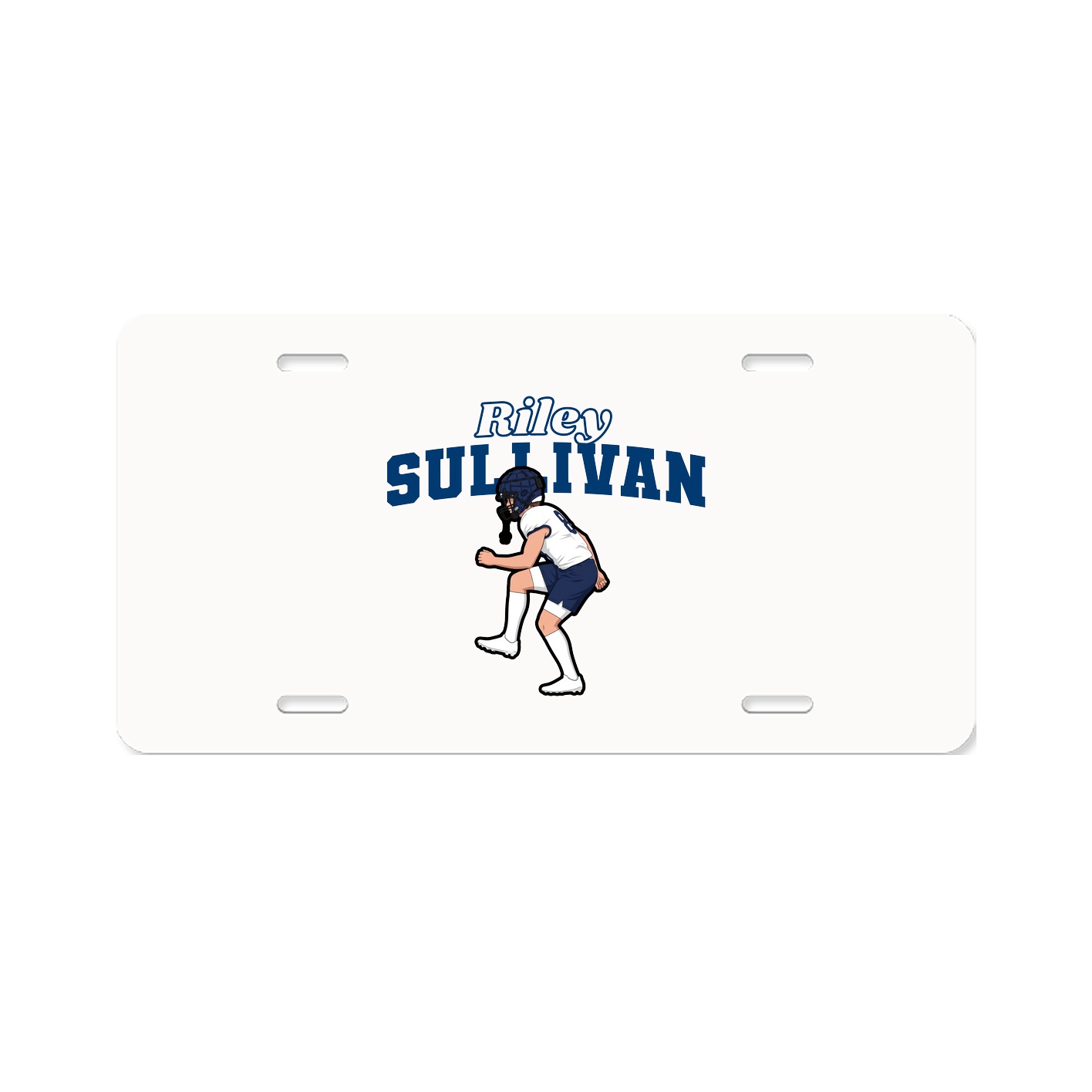License Plate — Name Arch in Classic