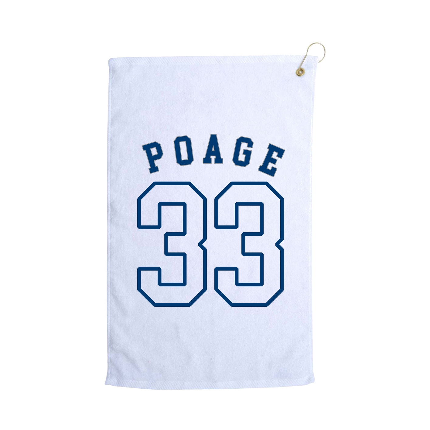Golf Towel — Shirsey Arch in White