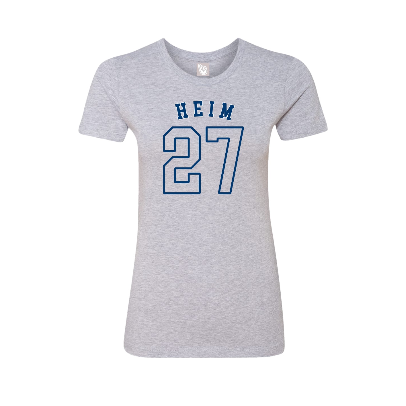 Fitted Women's Tee — Shirsey Arch in Grey
