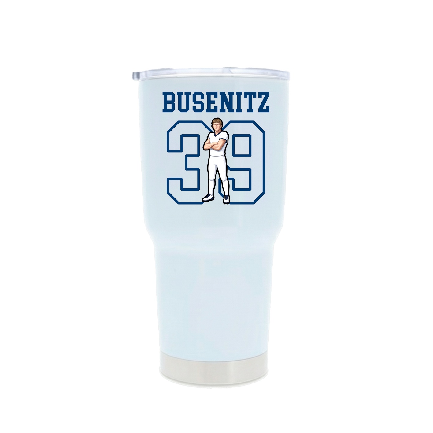 30oz Stainless Steel Tumbler — Shirsey in White