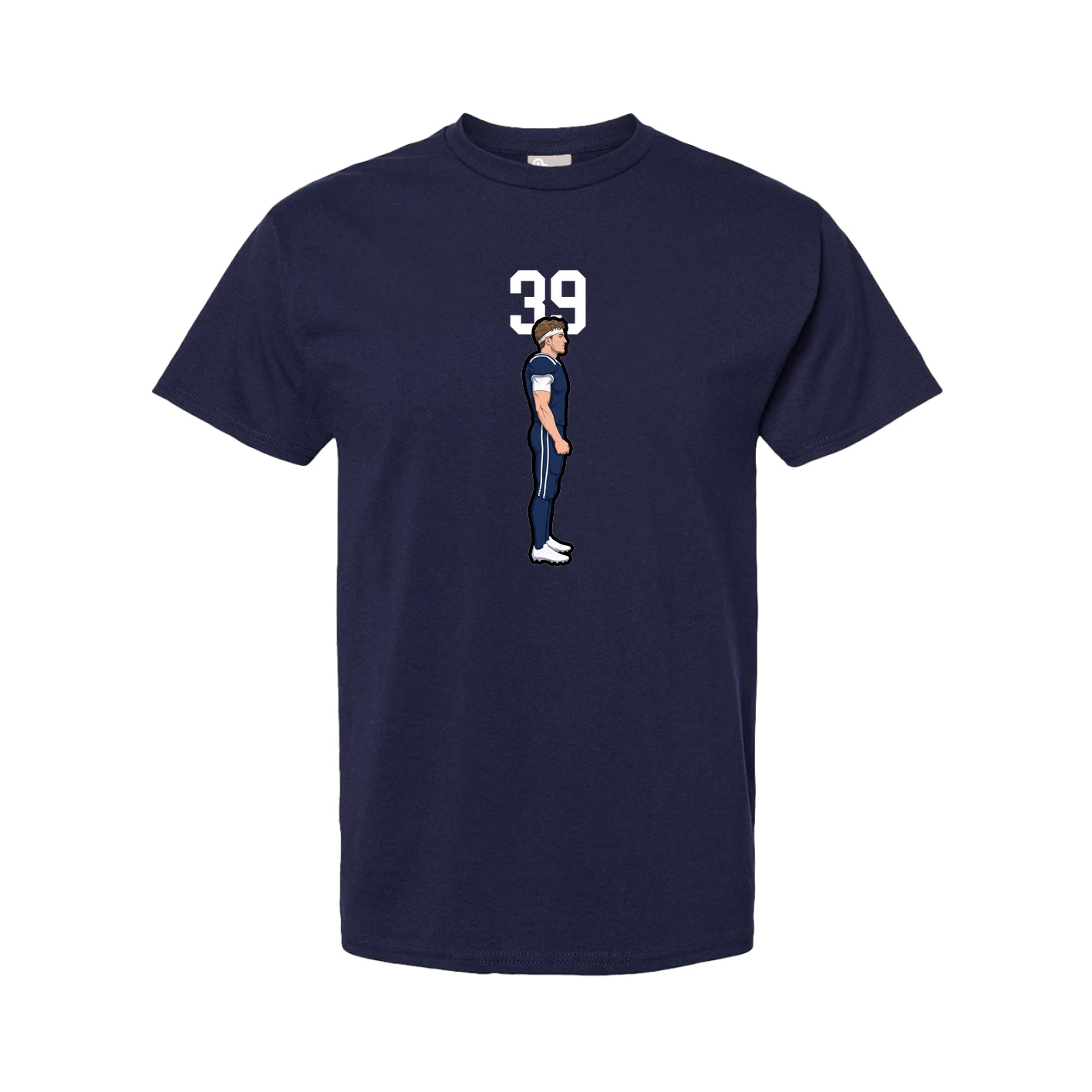 Tee — Number Top in Navy