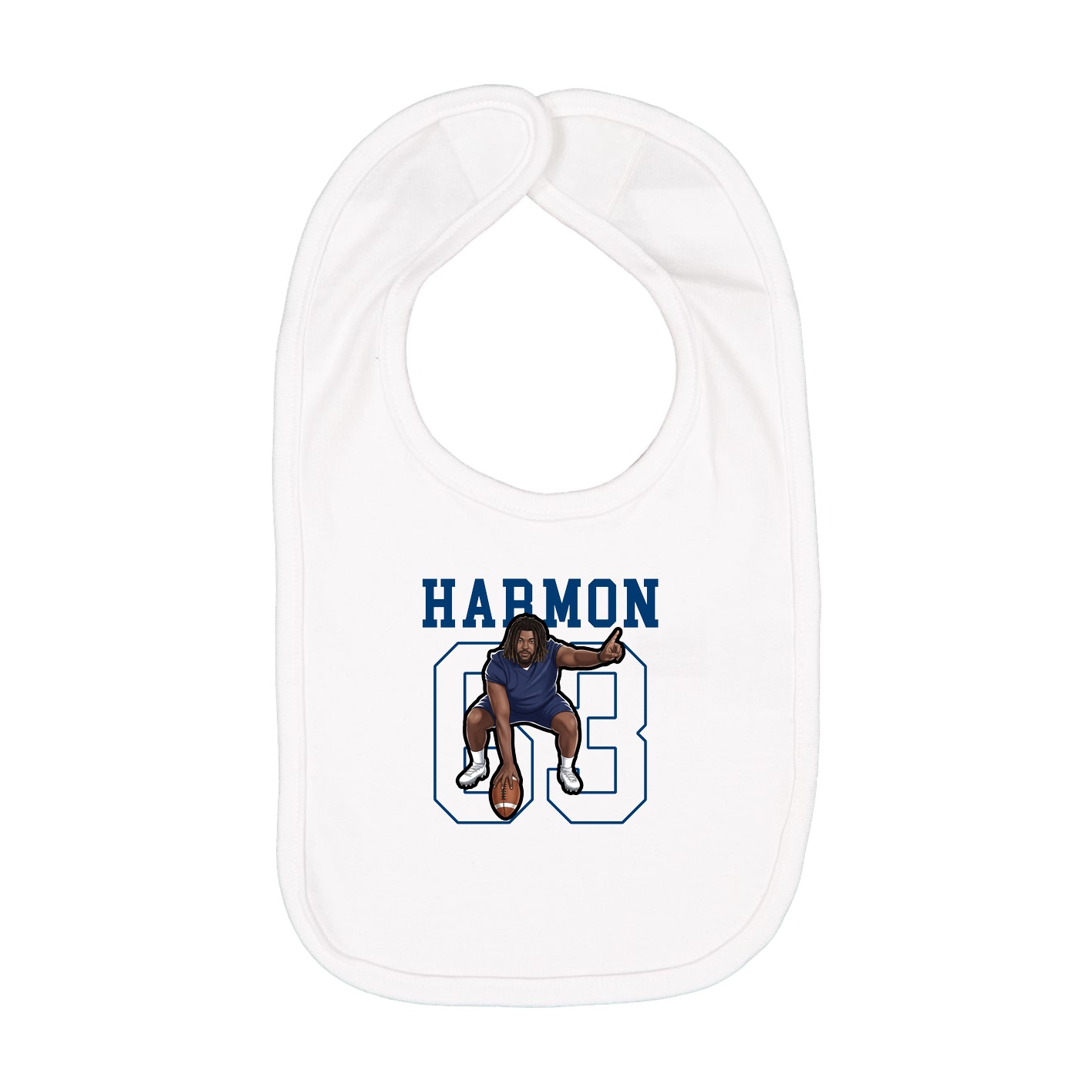 Infant Bib — Shirsey in White