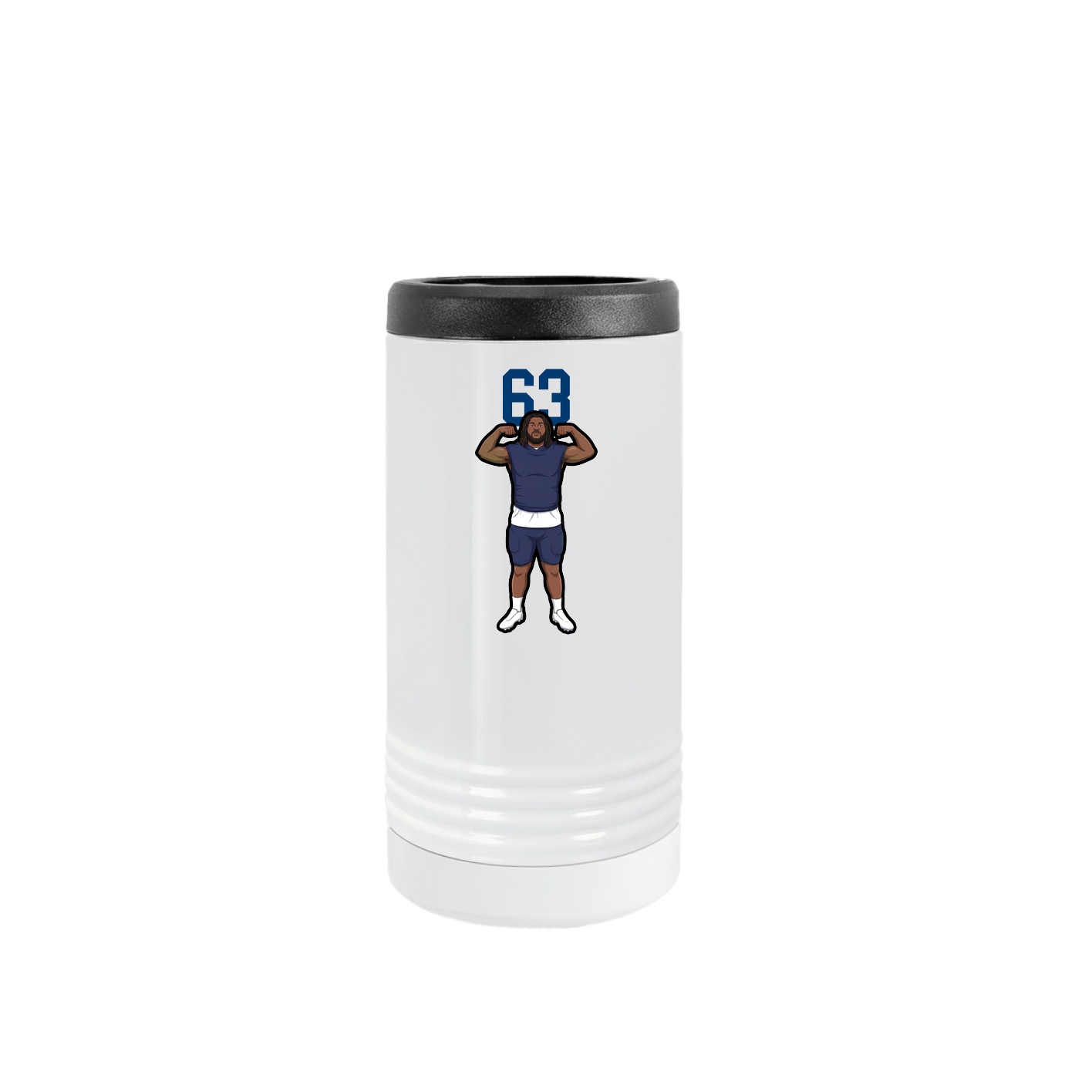 Slim Beverage Holder — Number Top in White