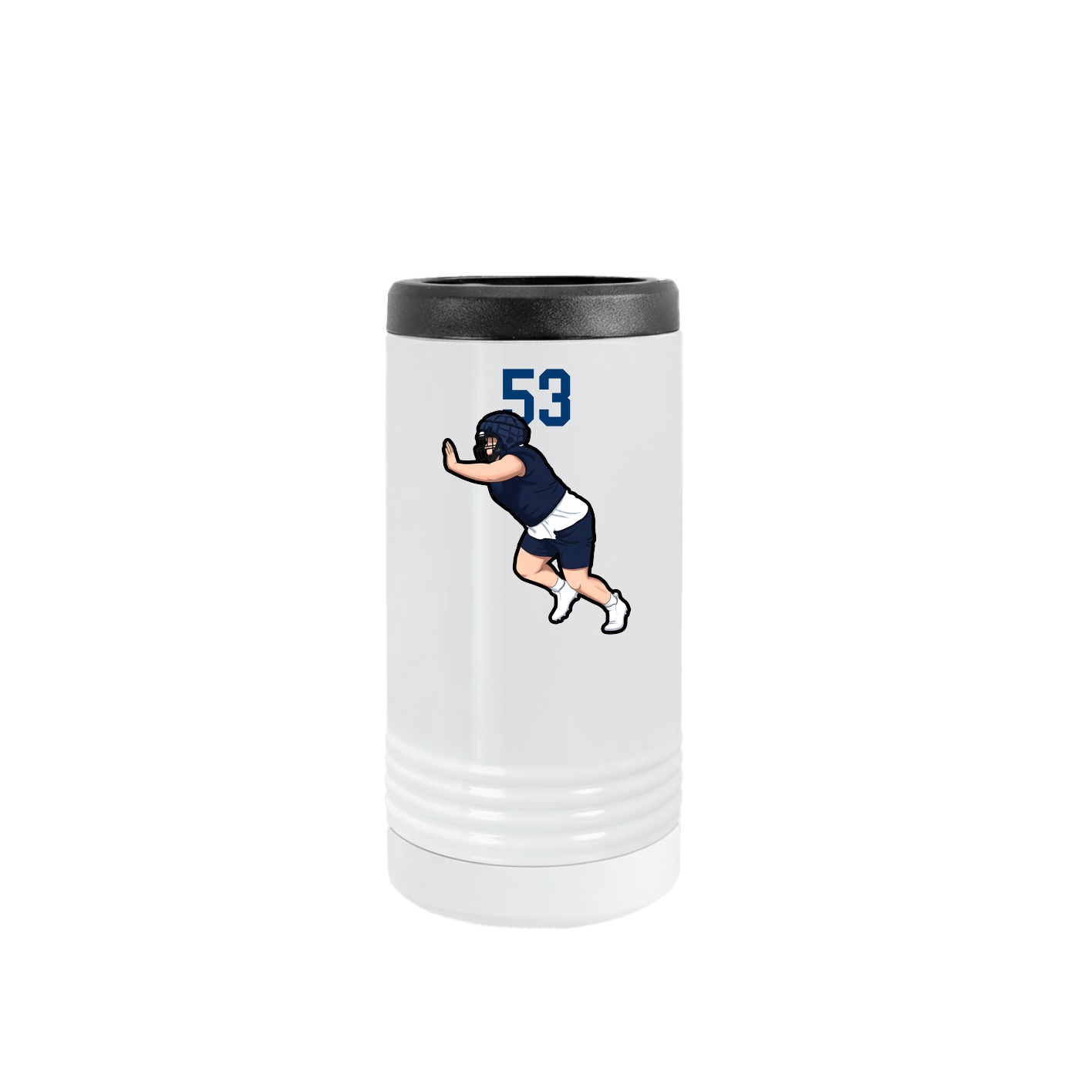 Slim Beverage Holder — Number Top in White
