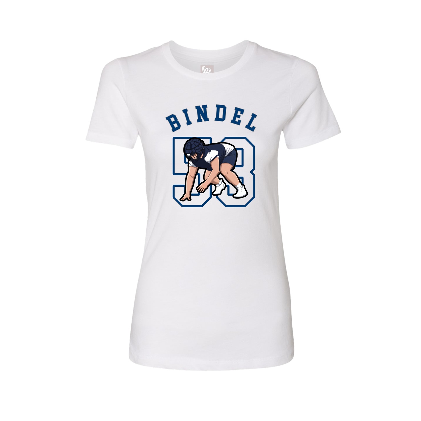 Fitted Women's Tee — Shirsey Arch in White