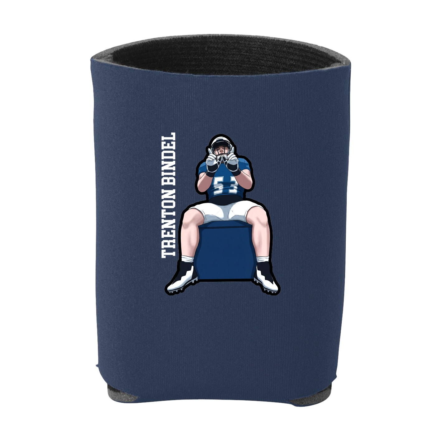 Can Holder — Name Vertical in Navy