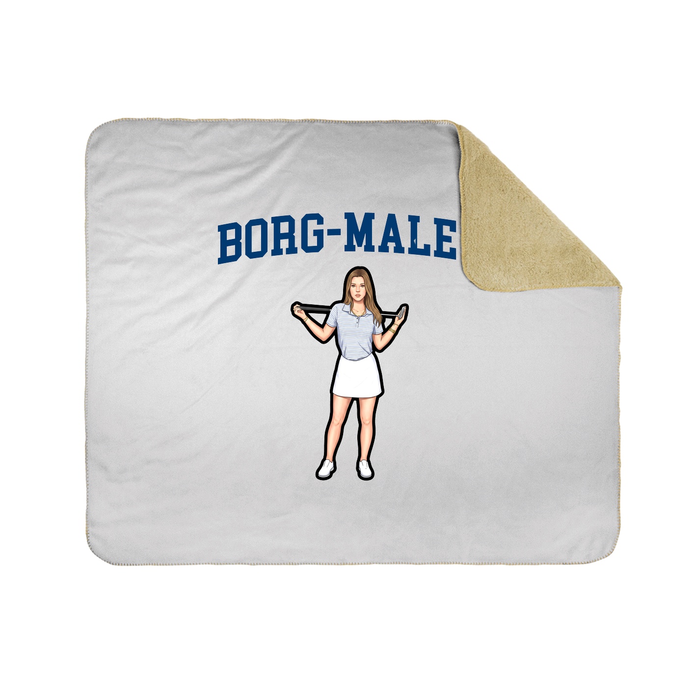 Throw Blanket — Shirsey in White