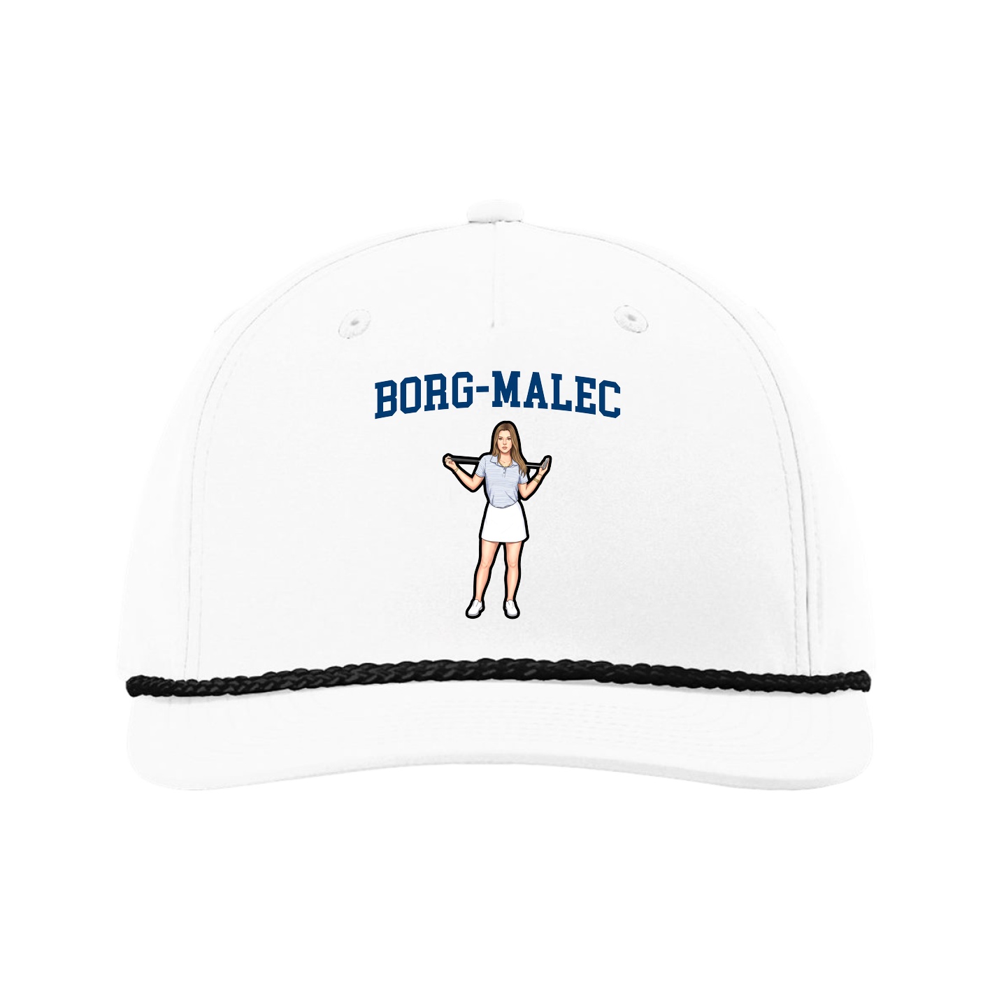 Five-Panel Classic Rope Cap — Shirsey in White