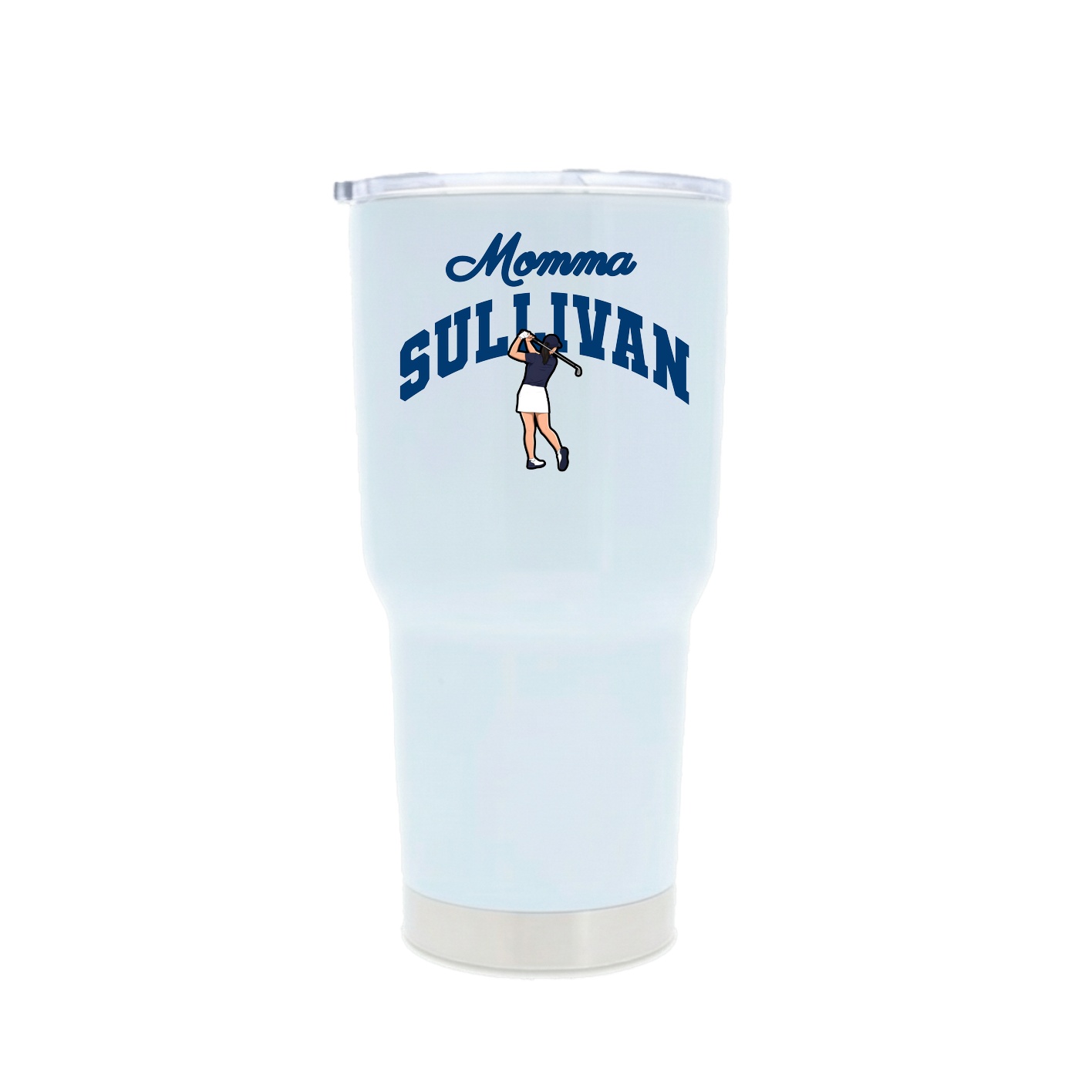 30oz Stainless Steel Tumbler — Mothers Day Arch in White