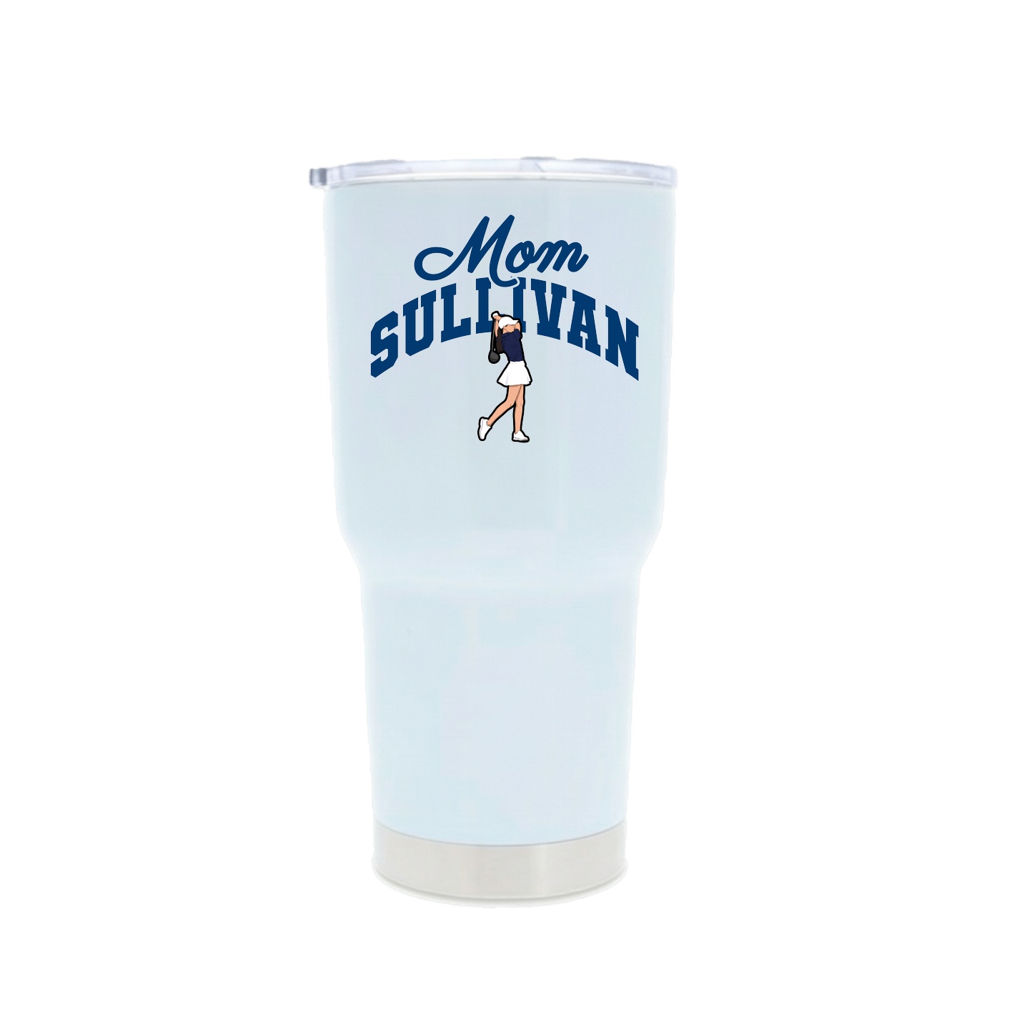 30oz Stainless Steel Tumbler — Mothers Day Arch in White