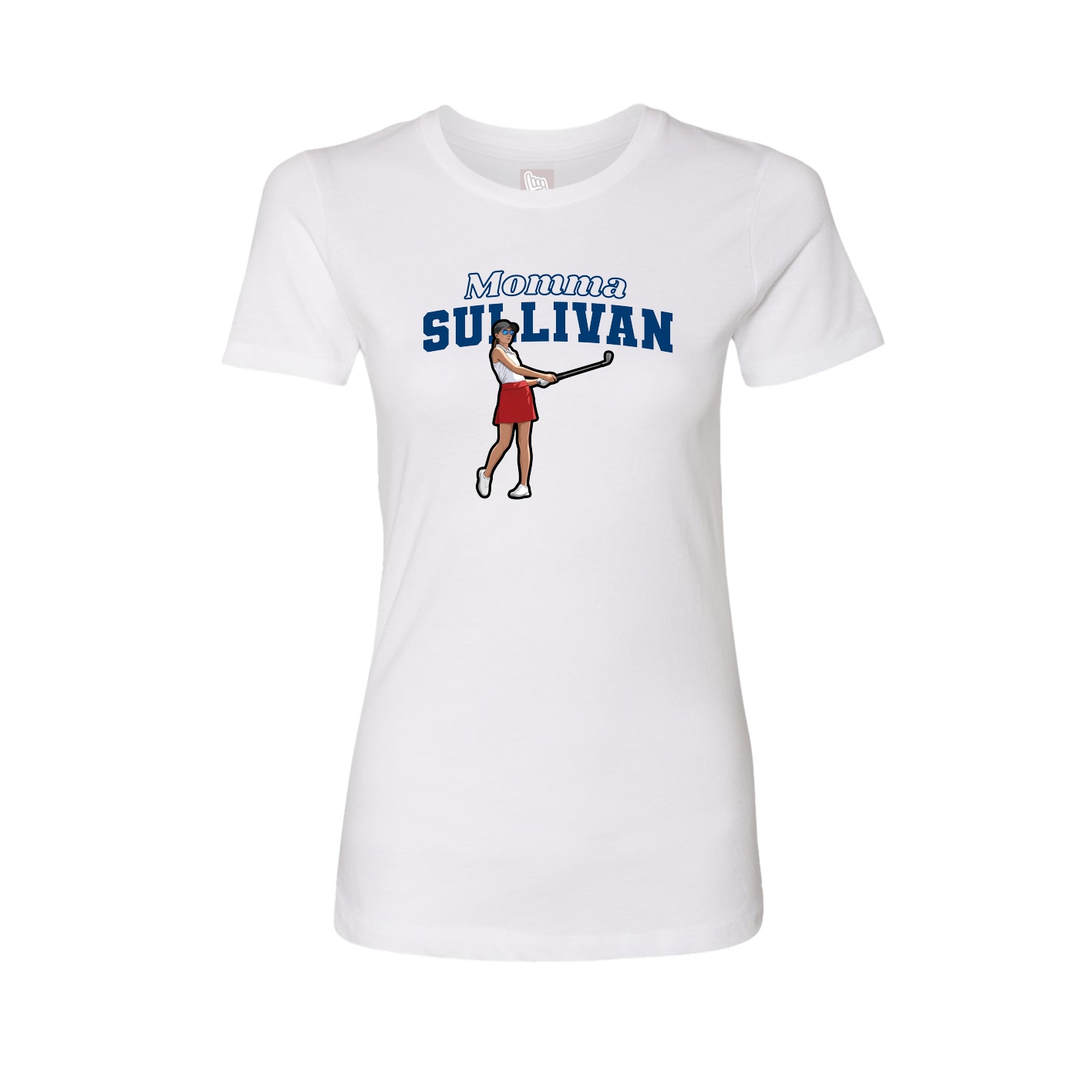 Womens Tee — Mothers Day Block in White