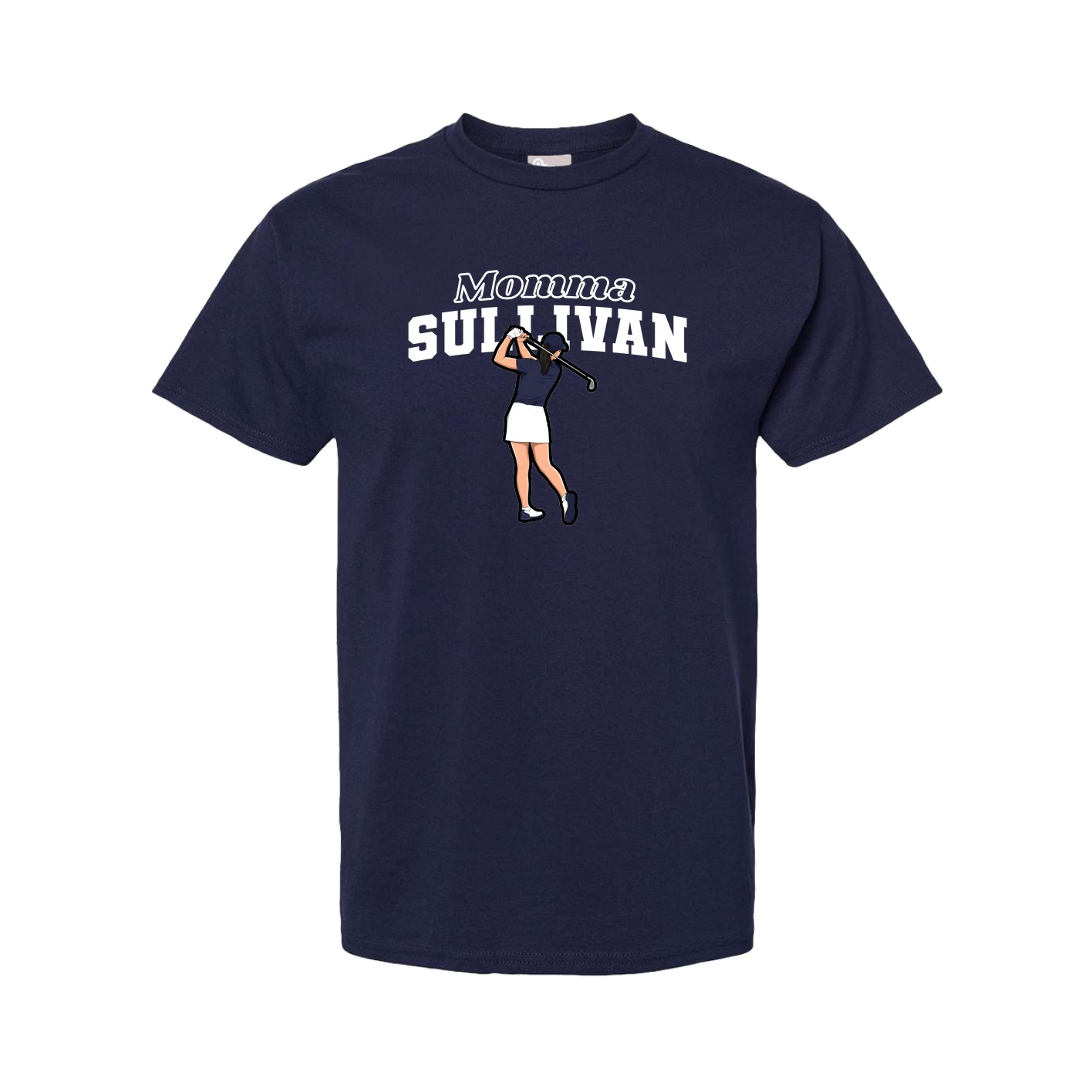 Youth Tee — Mothers Day Block in Navy