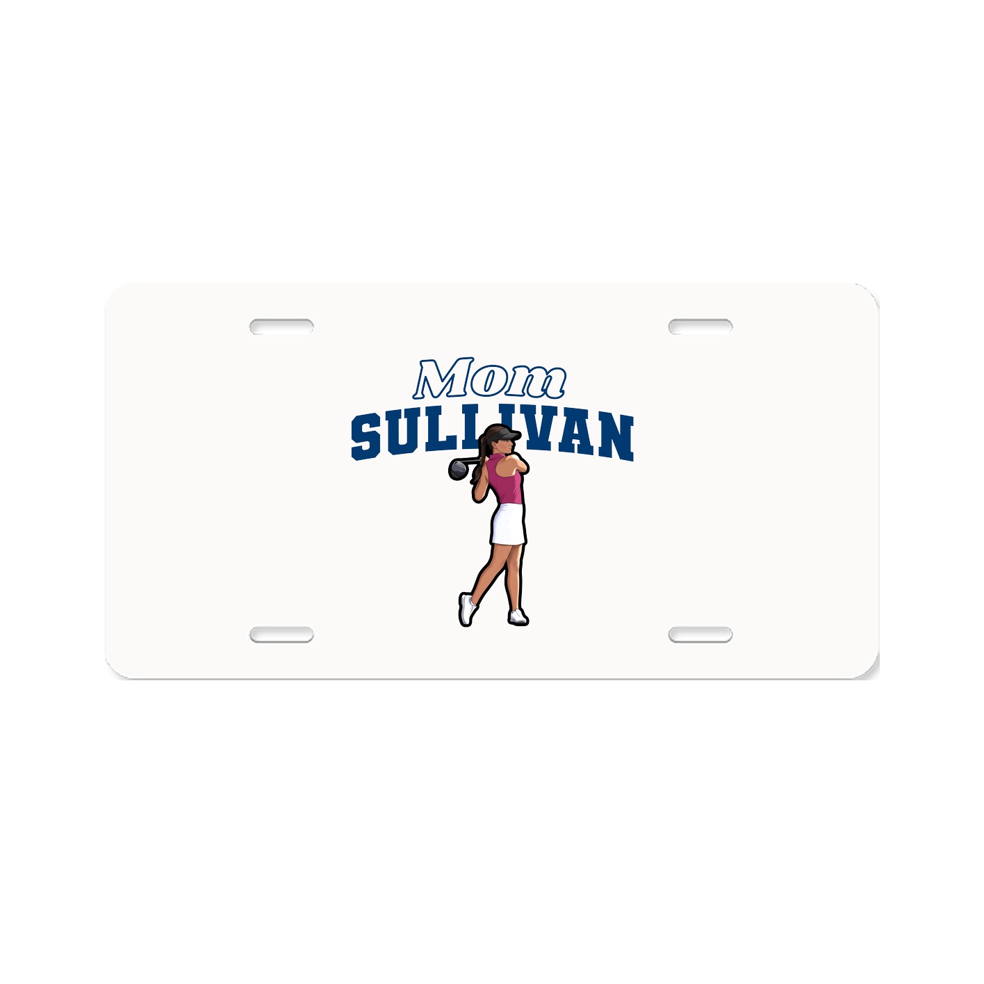 License Plate — Mothers Day Block in Classic