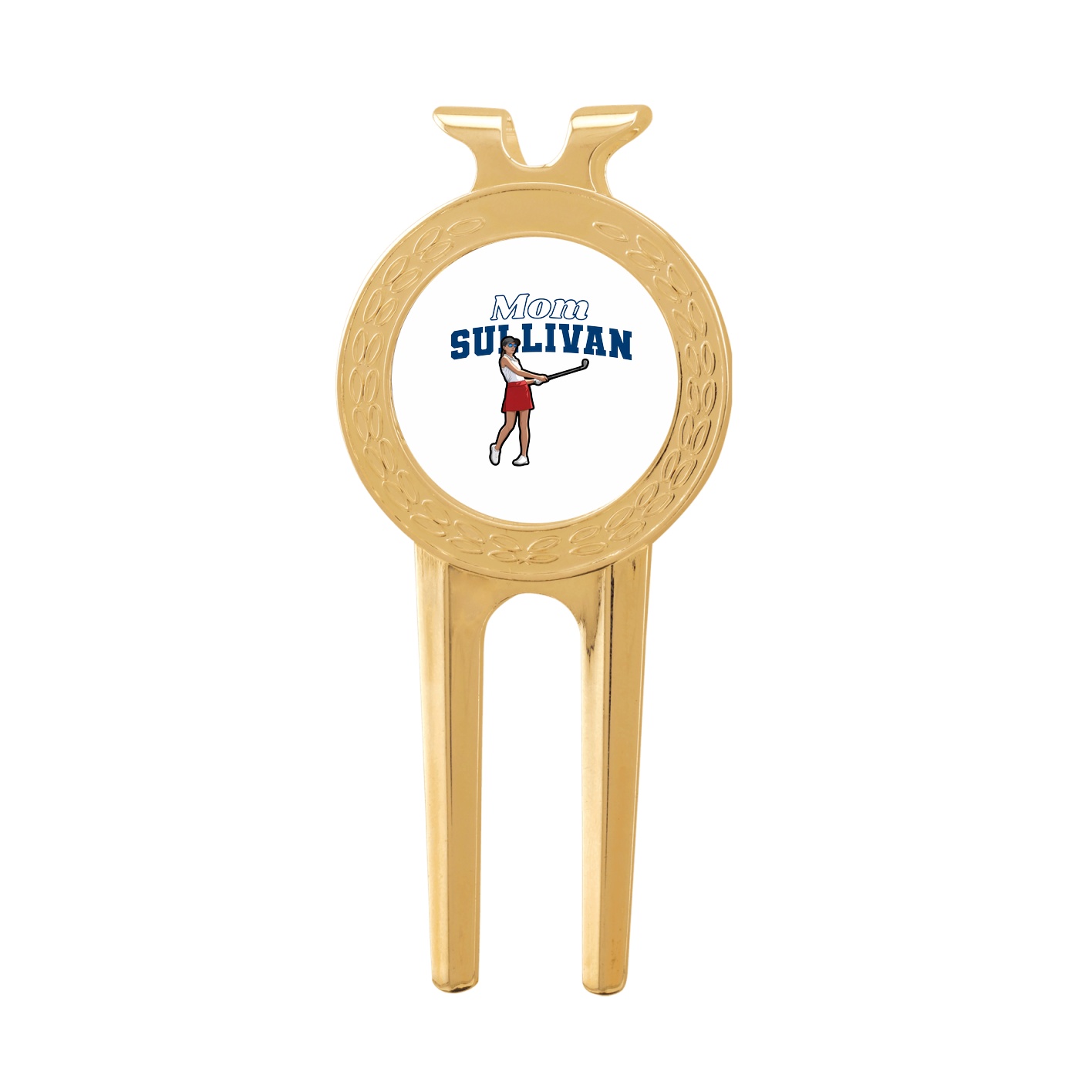 Divot Tool with Ball Marker — Mothers Day Block in Classic