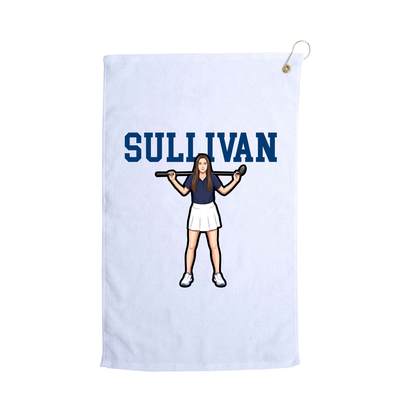 Golf Towel — Shirsey in White