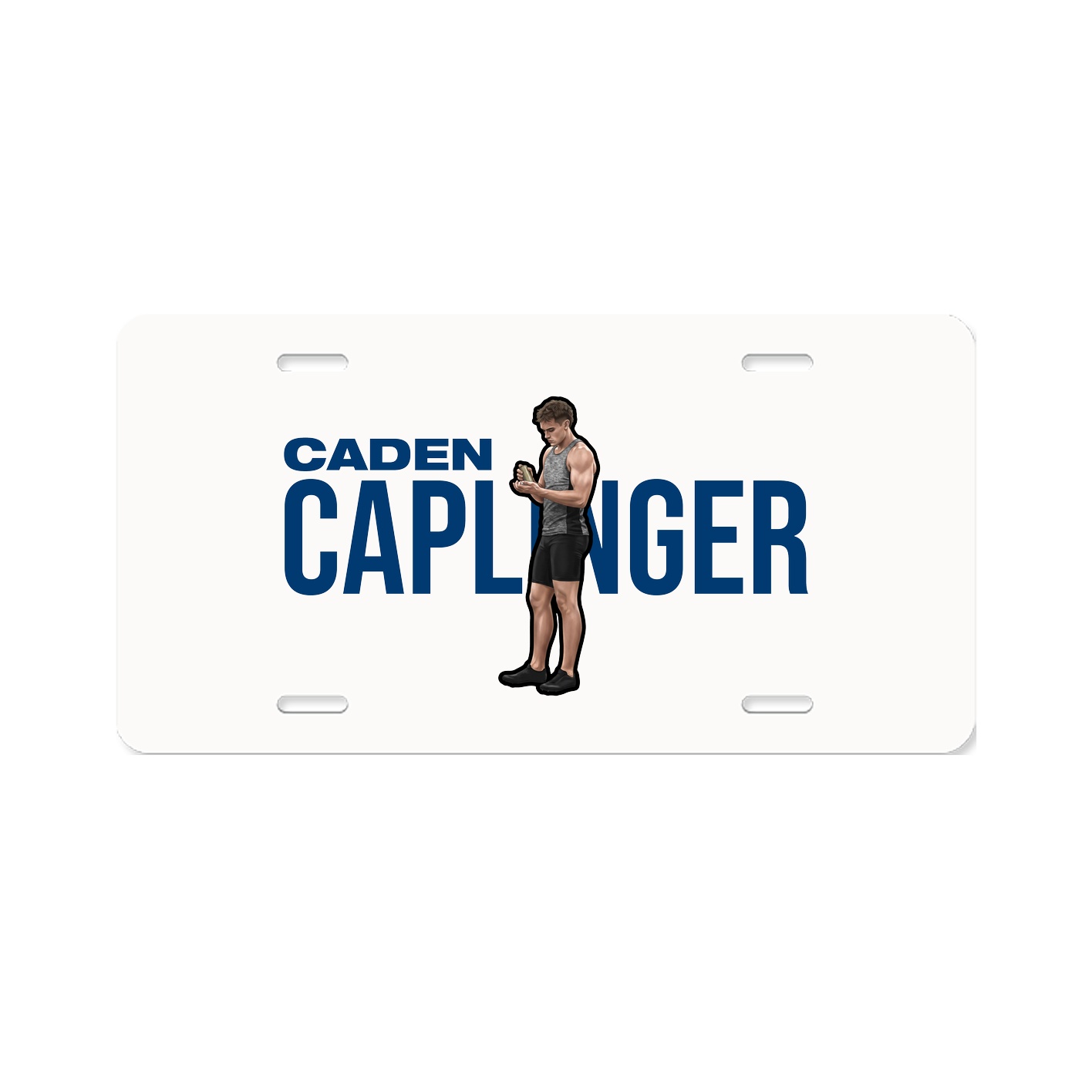 License Plate — Player Name in Classic
