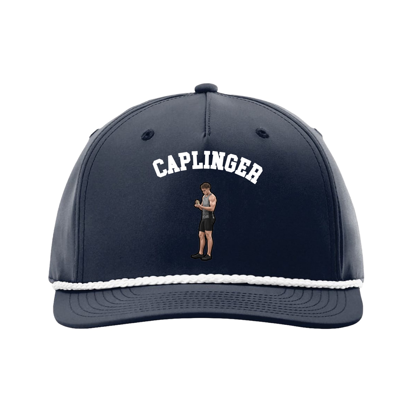Five-Panel Classic Rope Cap — Shirsey Arch in Navy