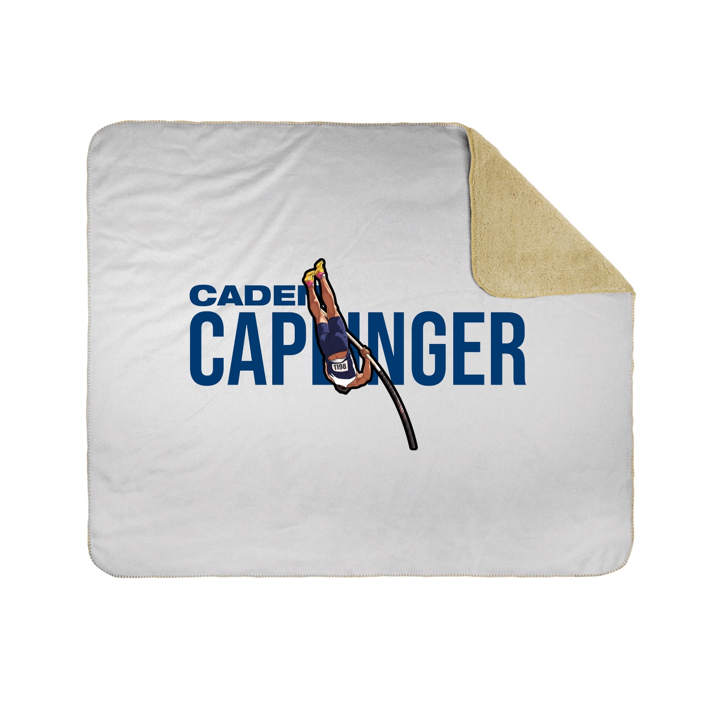 Throw Blanket — Player Name in White