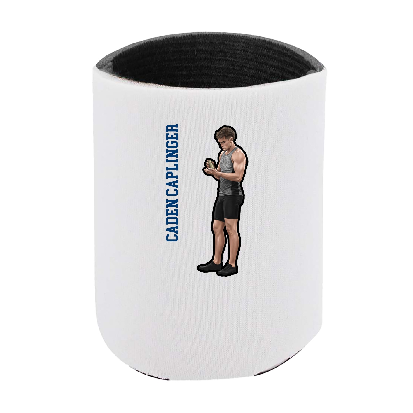 Can Holder — Name Vertical in White