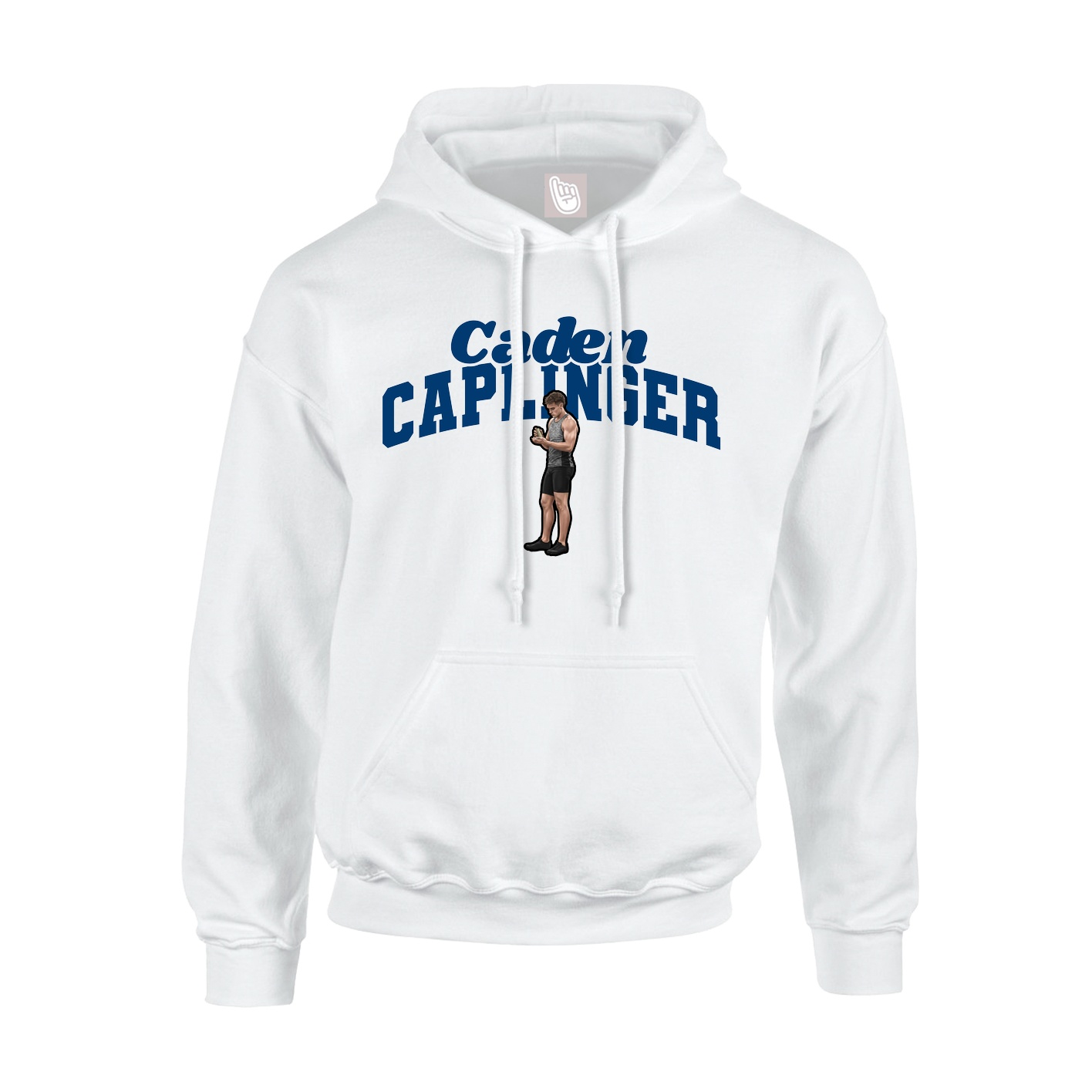 Youth Hoodie — Signature Arch in White