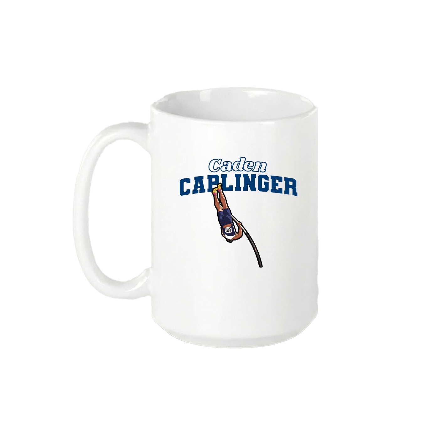 15oz Coffee Mug — Name Arch in White