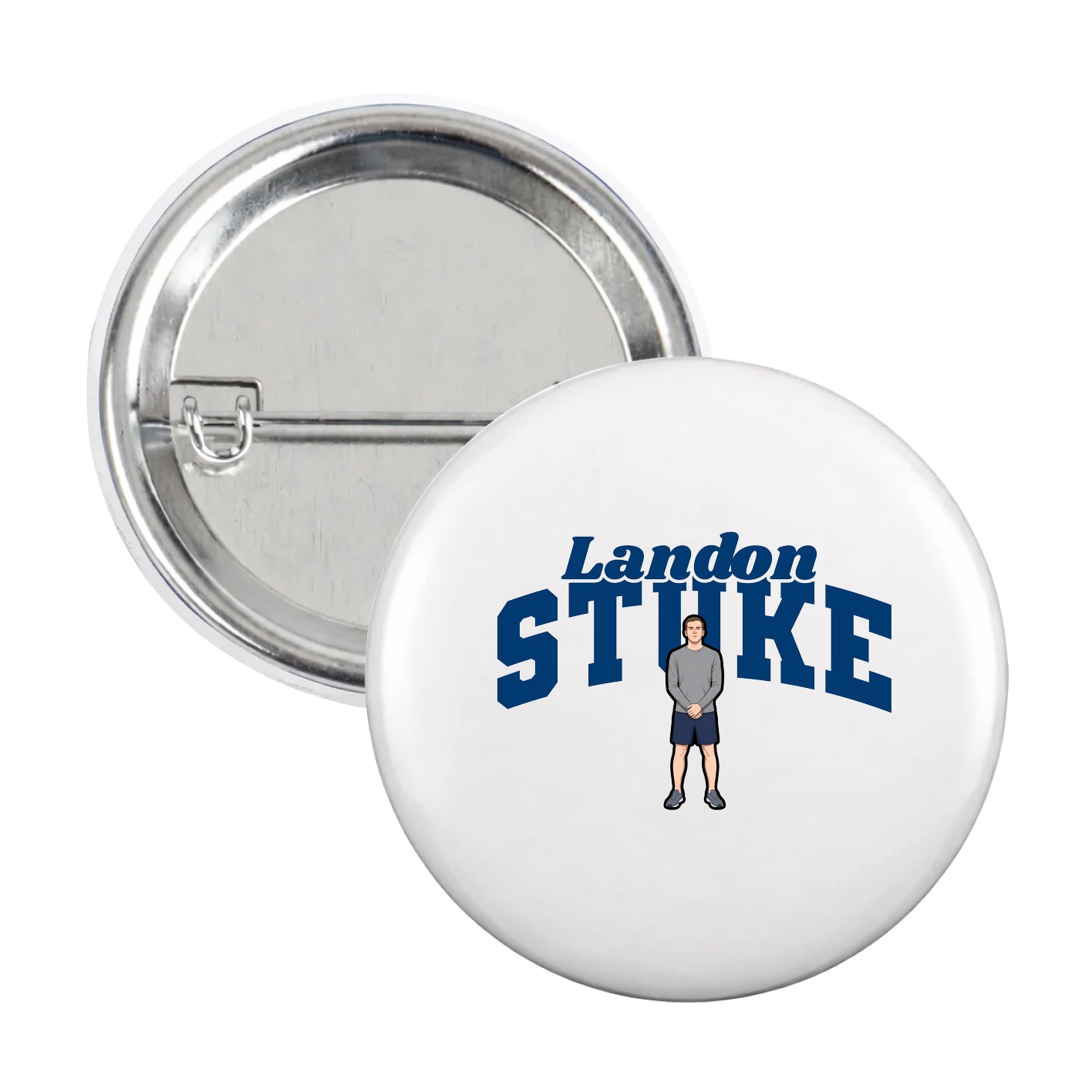 Game Day Button — Signature Arch in White