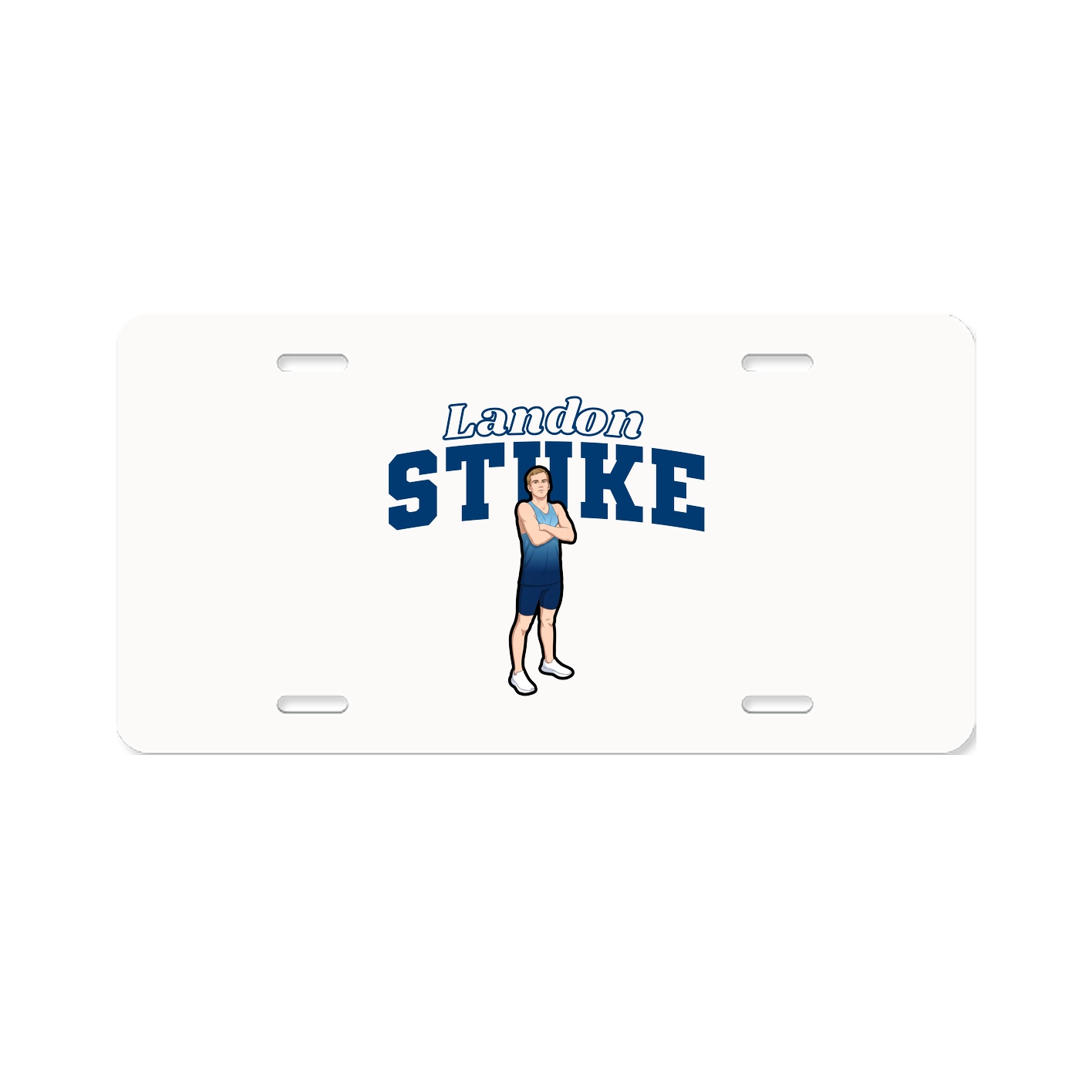 License Plate — Name Arch in Classic