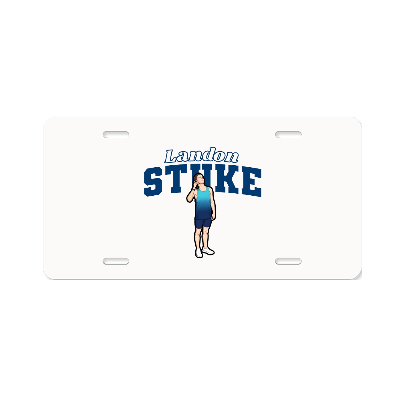 License Plate — Name Arch in Classic