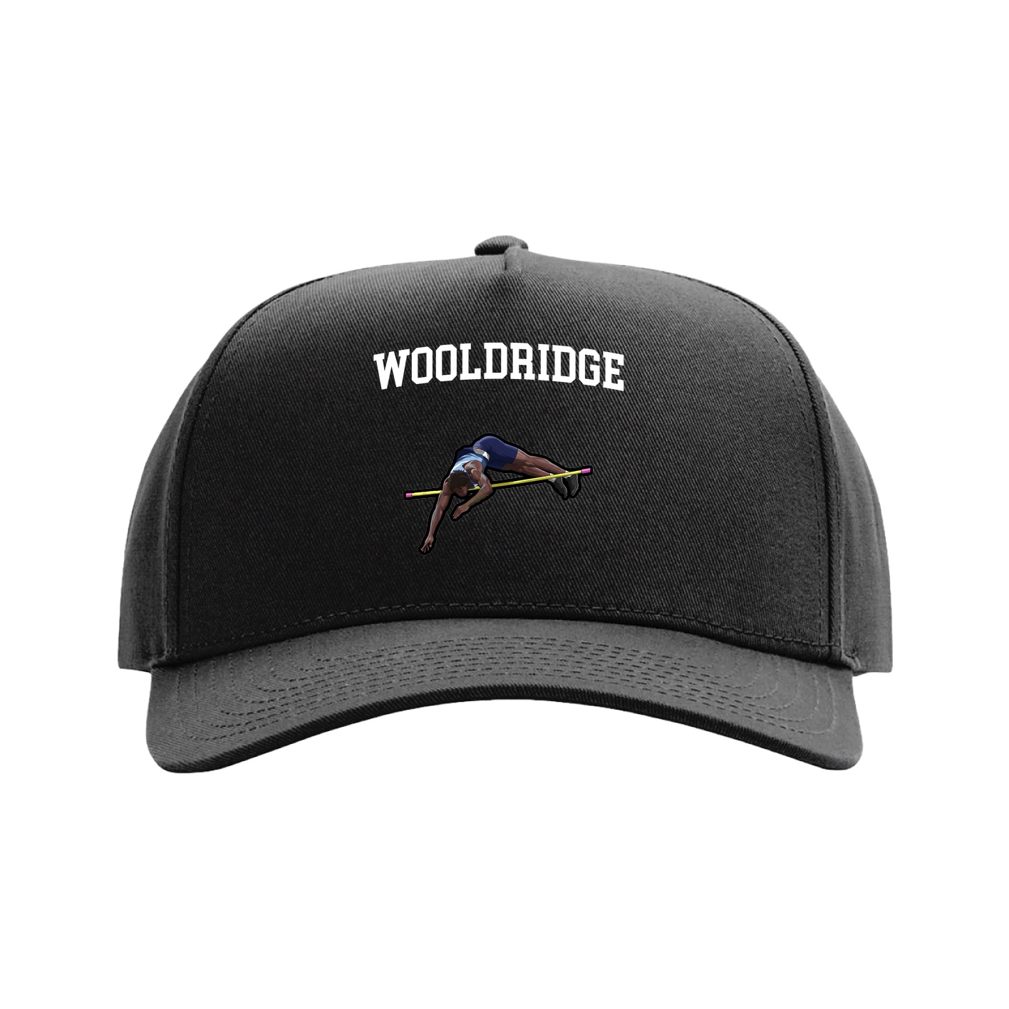 Full Fabric Five-Panel Champ Cap — Shirsey in Black