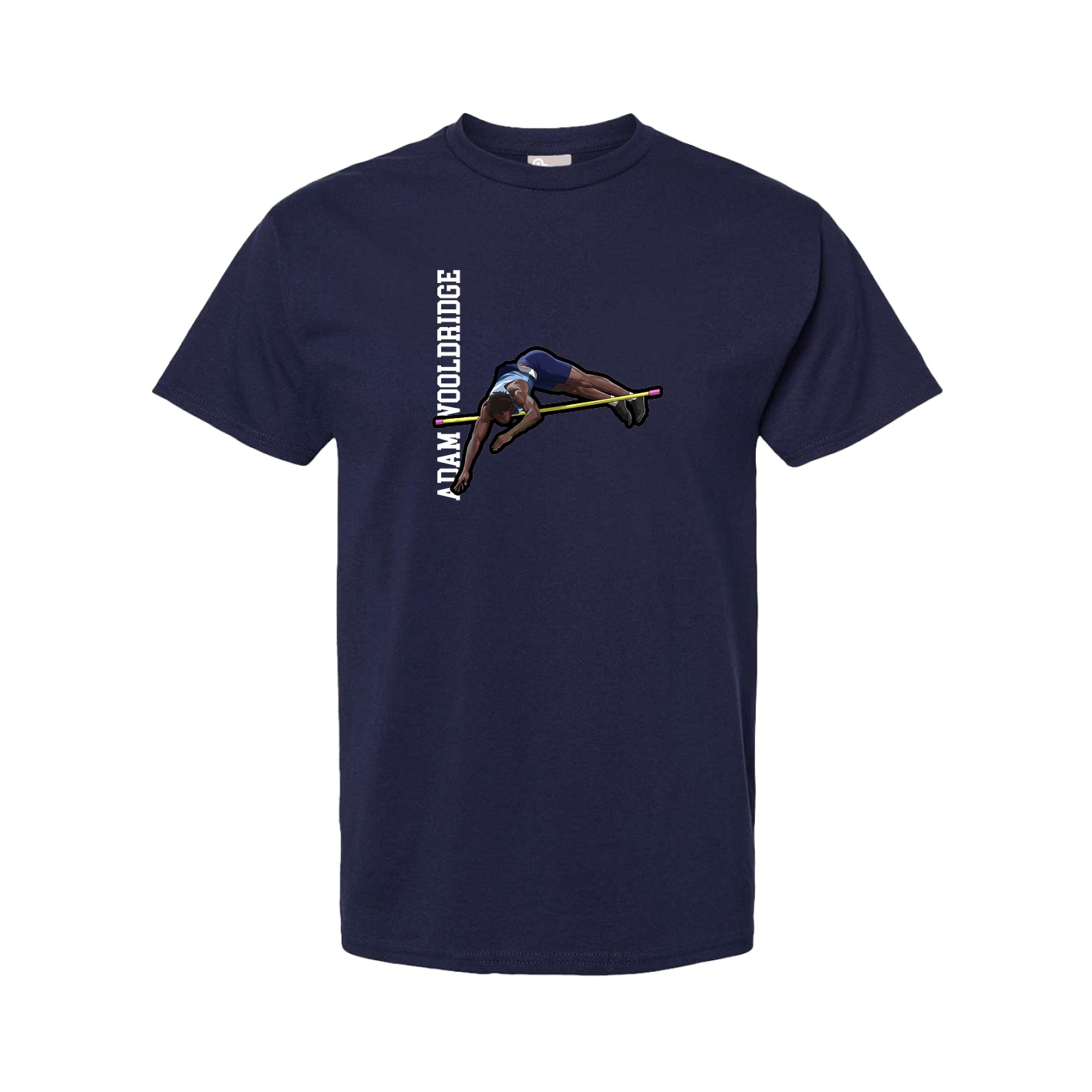 Youth Tee — Name Vertical in Navy