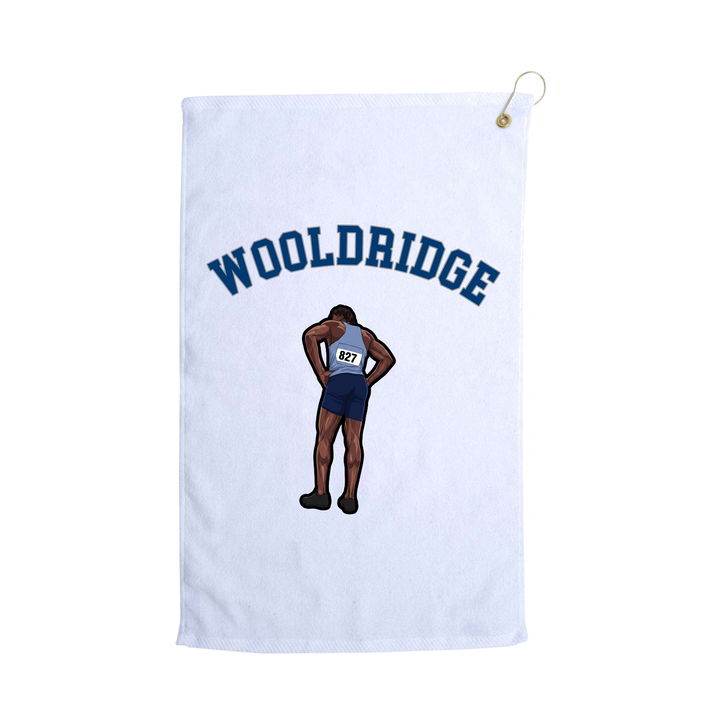 Golf Towel — Shirsey Arch in White