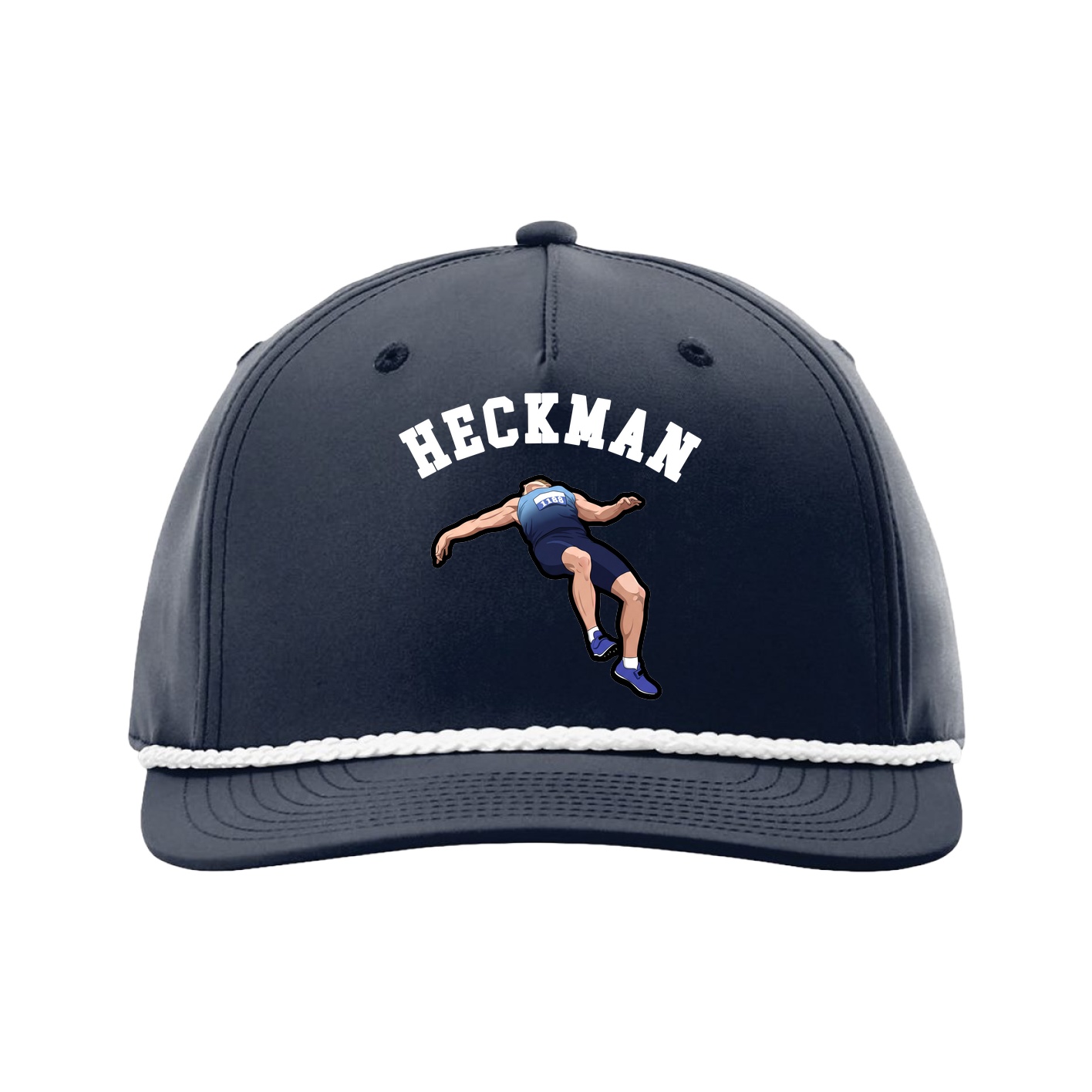 Five-Panel Classic Rope Cap — Shirsey Arch in Navy
