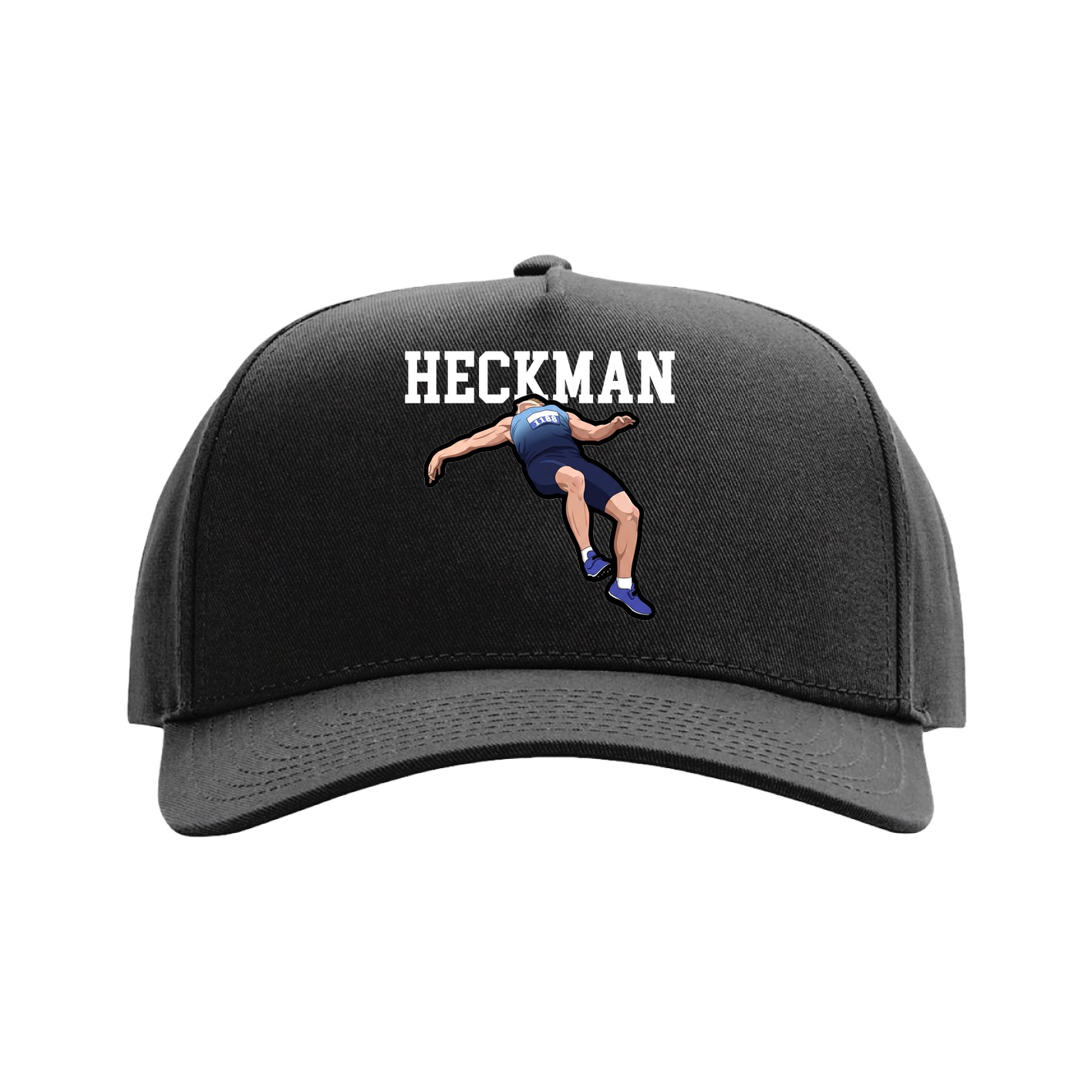 Full Fabric Five-Panel Champ Cap — Shirsey in Black