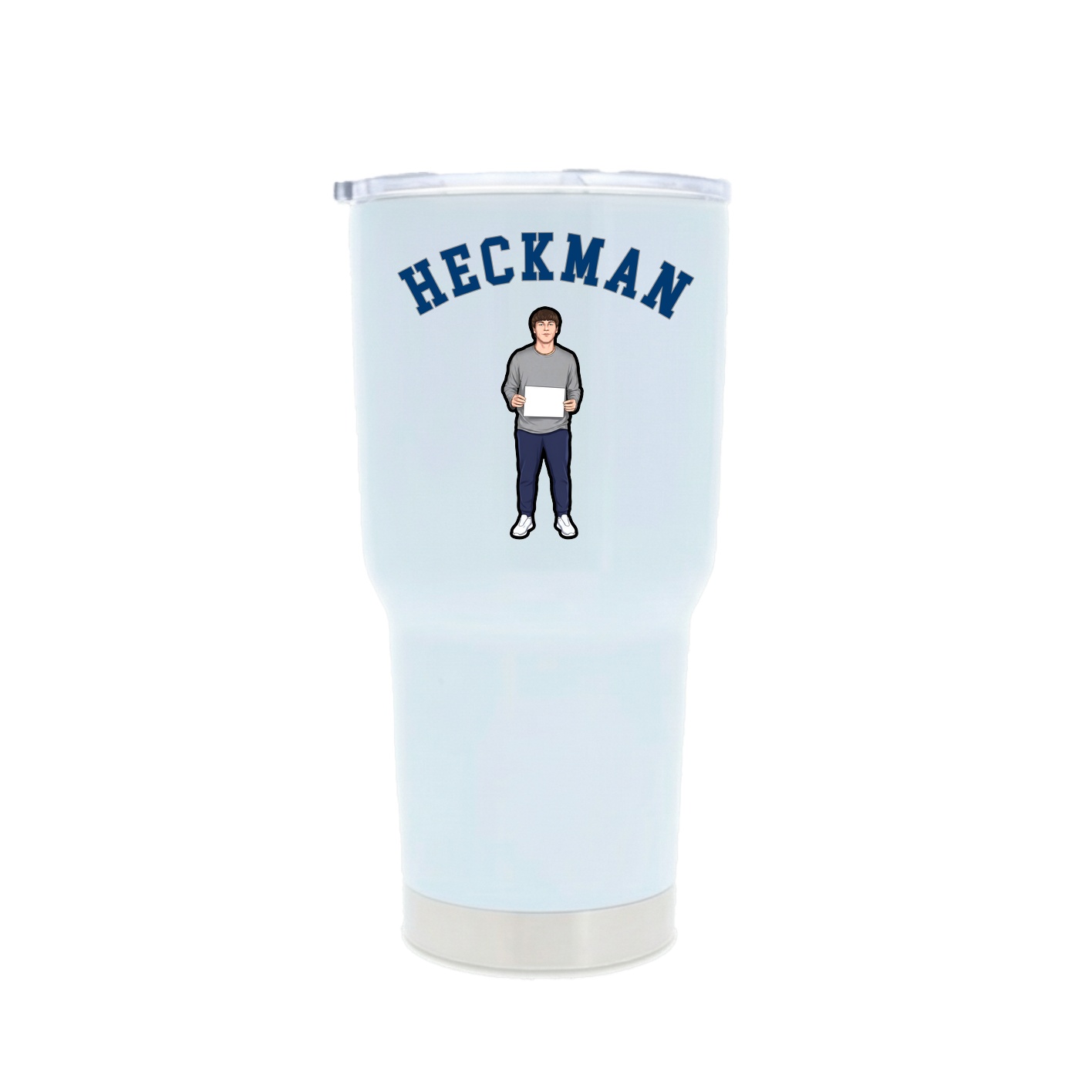 30oz Stainless Steel Tumbler — Shirsey Arch in White