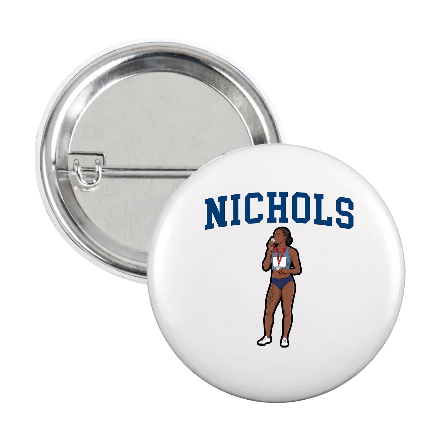 Game Day Button — Shirsey in White