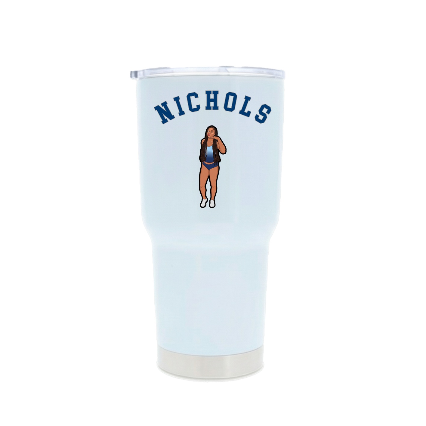 30oz Stainless Steel Tumbler — Shirsey Arch in White