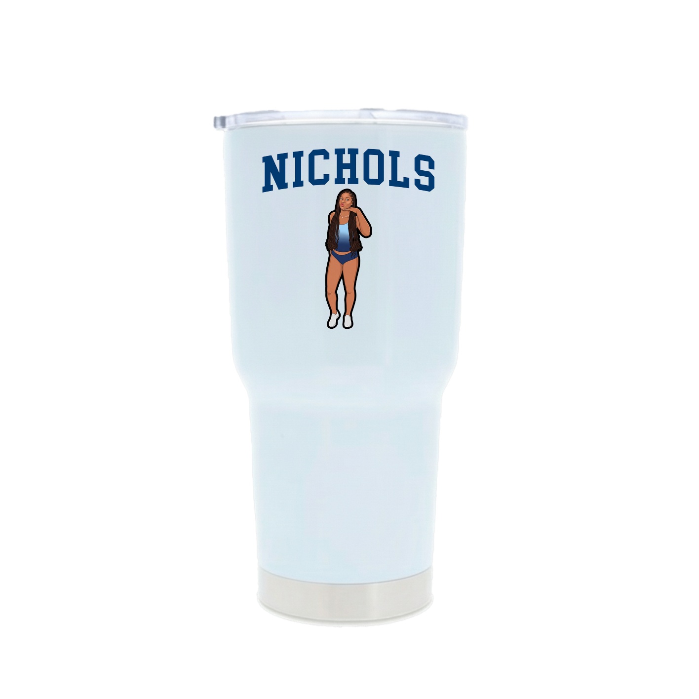 30oz Stainless Steel Tumbler — Shirsey in White
