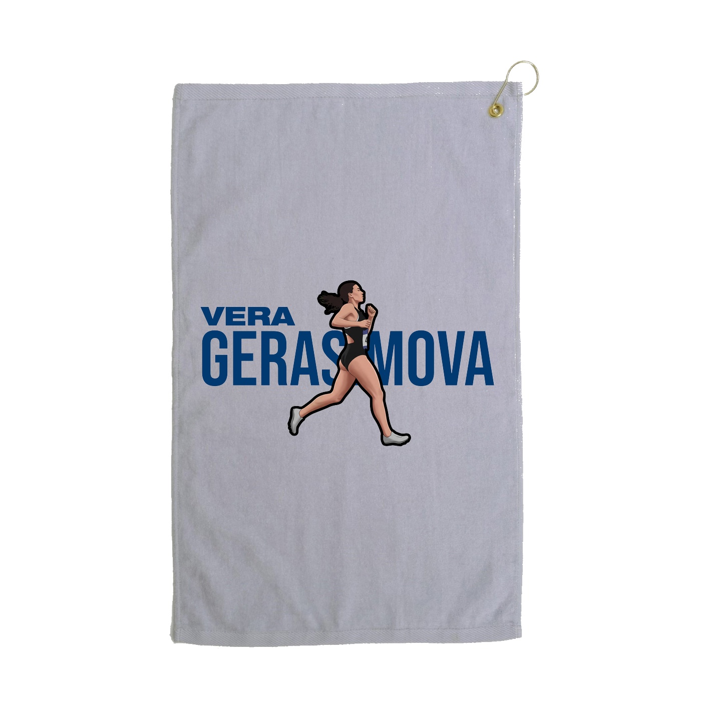 Golf Towel — Player Name in Grey