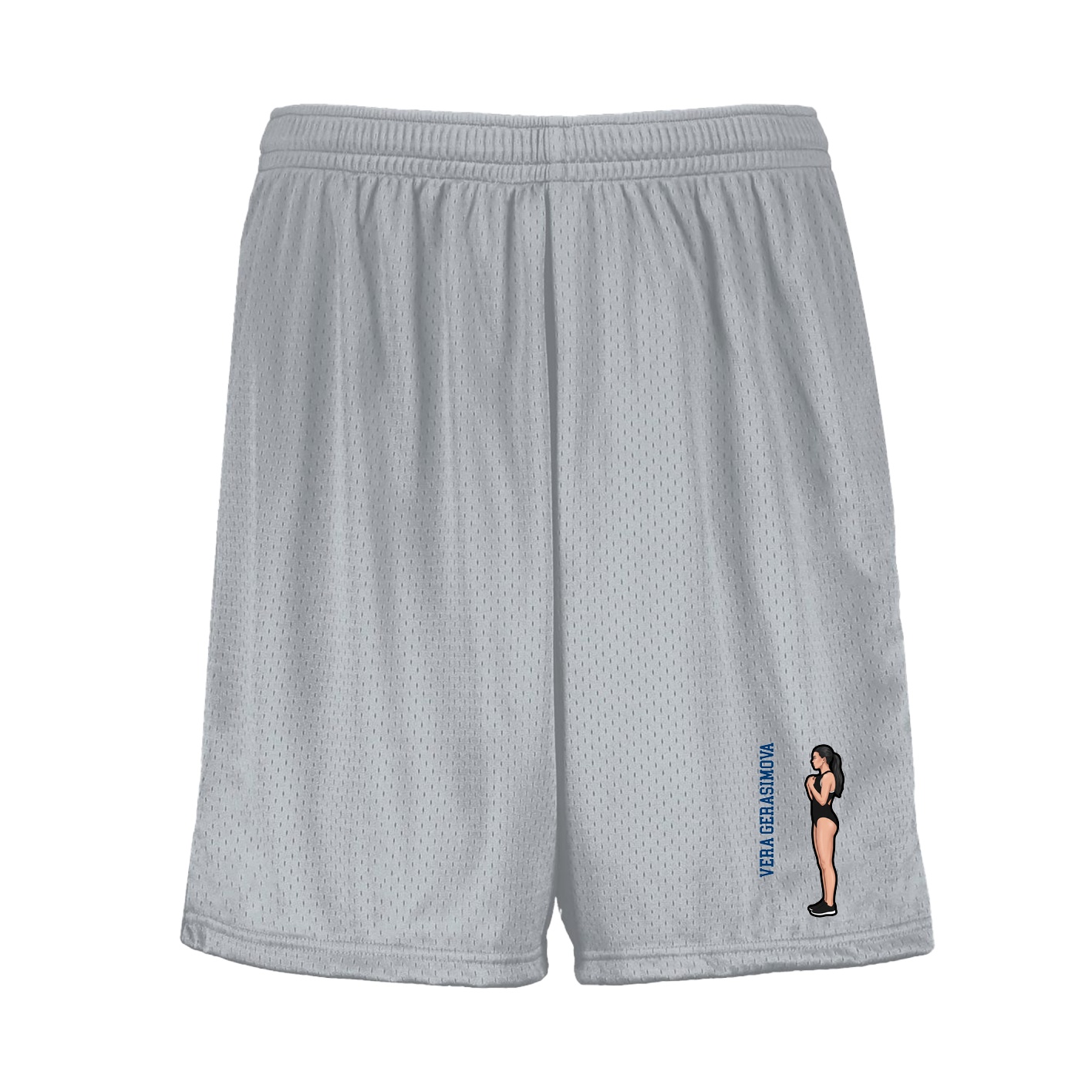 Shorts — Name Vertical in Silver